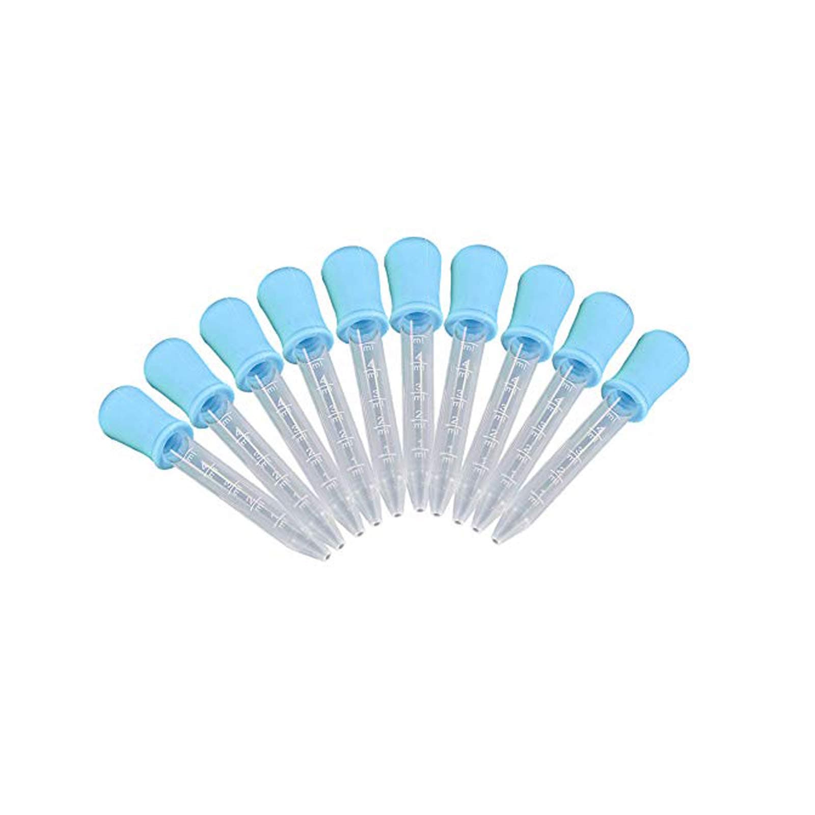 5ml Dropper 10 PCS Liquid Dropper FDA Approve Medicine Silicone Clear Plastic Eye Dropper for Kids
