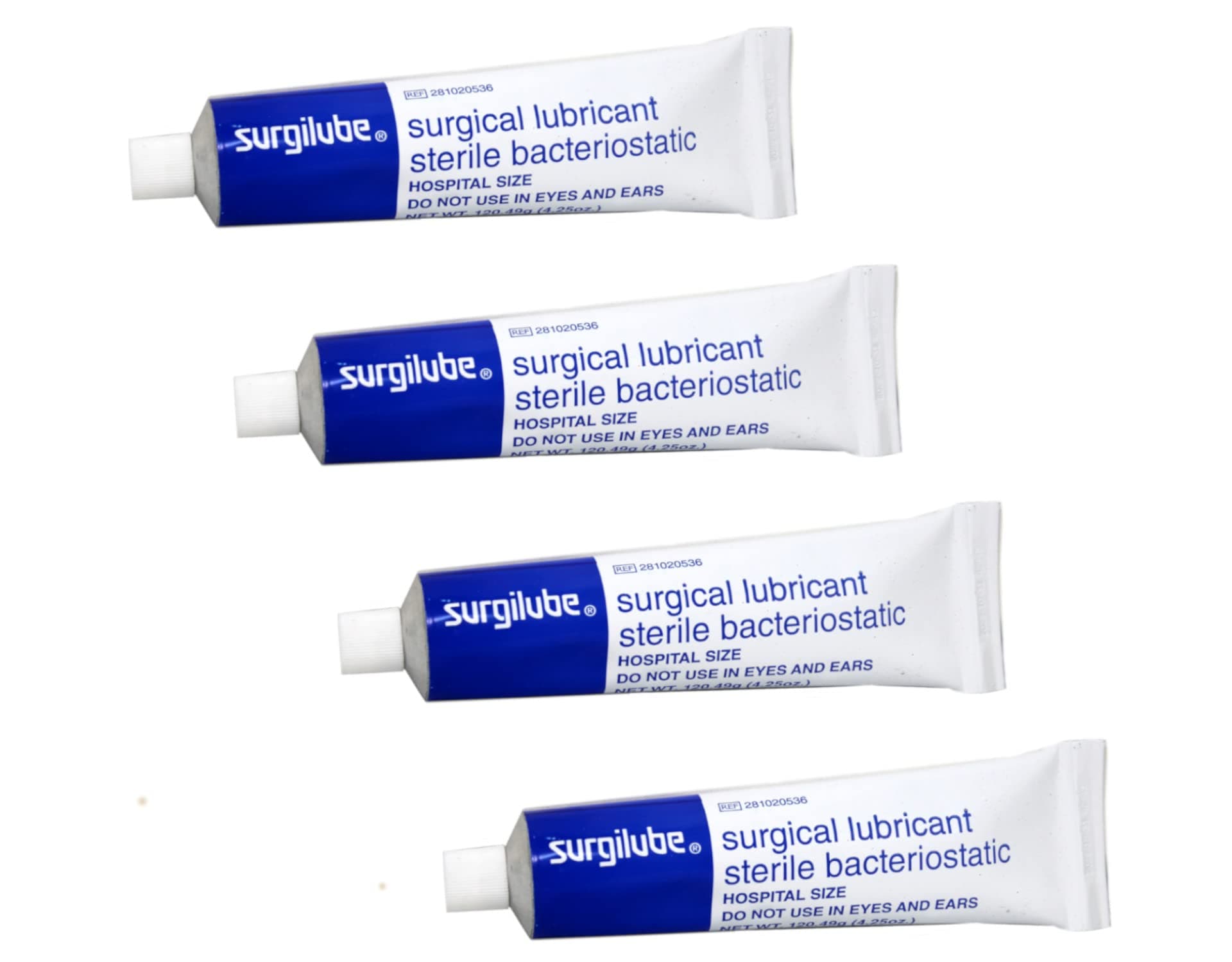 Surgical Lubricant Sterile Bacteriostatic Jelly - 4.25 Ounces Each (Value Pack of 4)