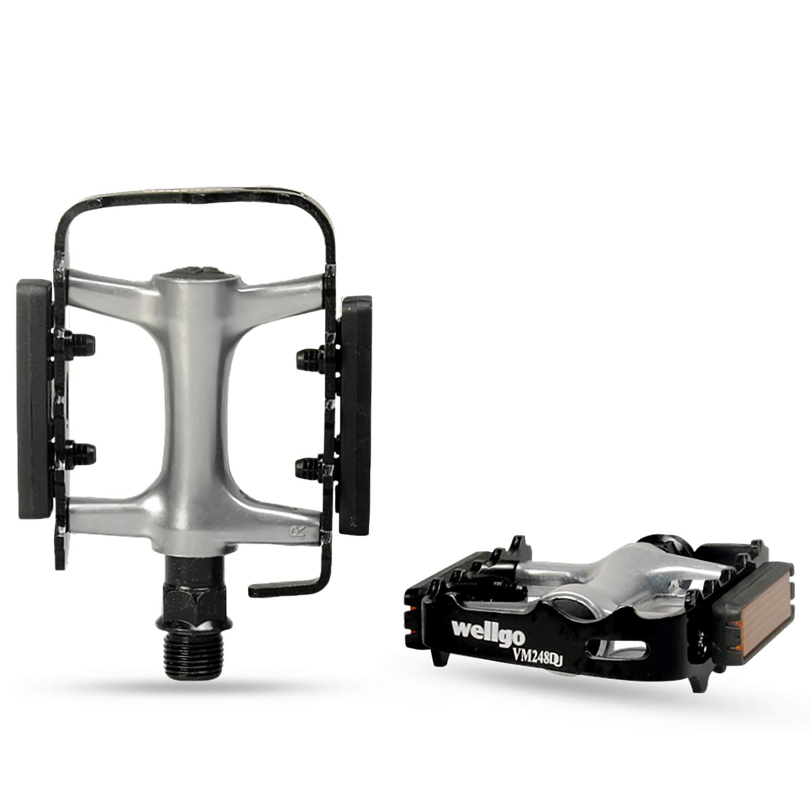 MOHEGIA Bike Pedals,Mountain Bicycle Pedal Sets,9/16 Compatible, Non-Slip Aluminum Allow Replacement for BMX MTB-Pair