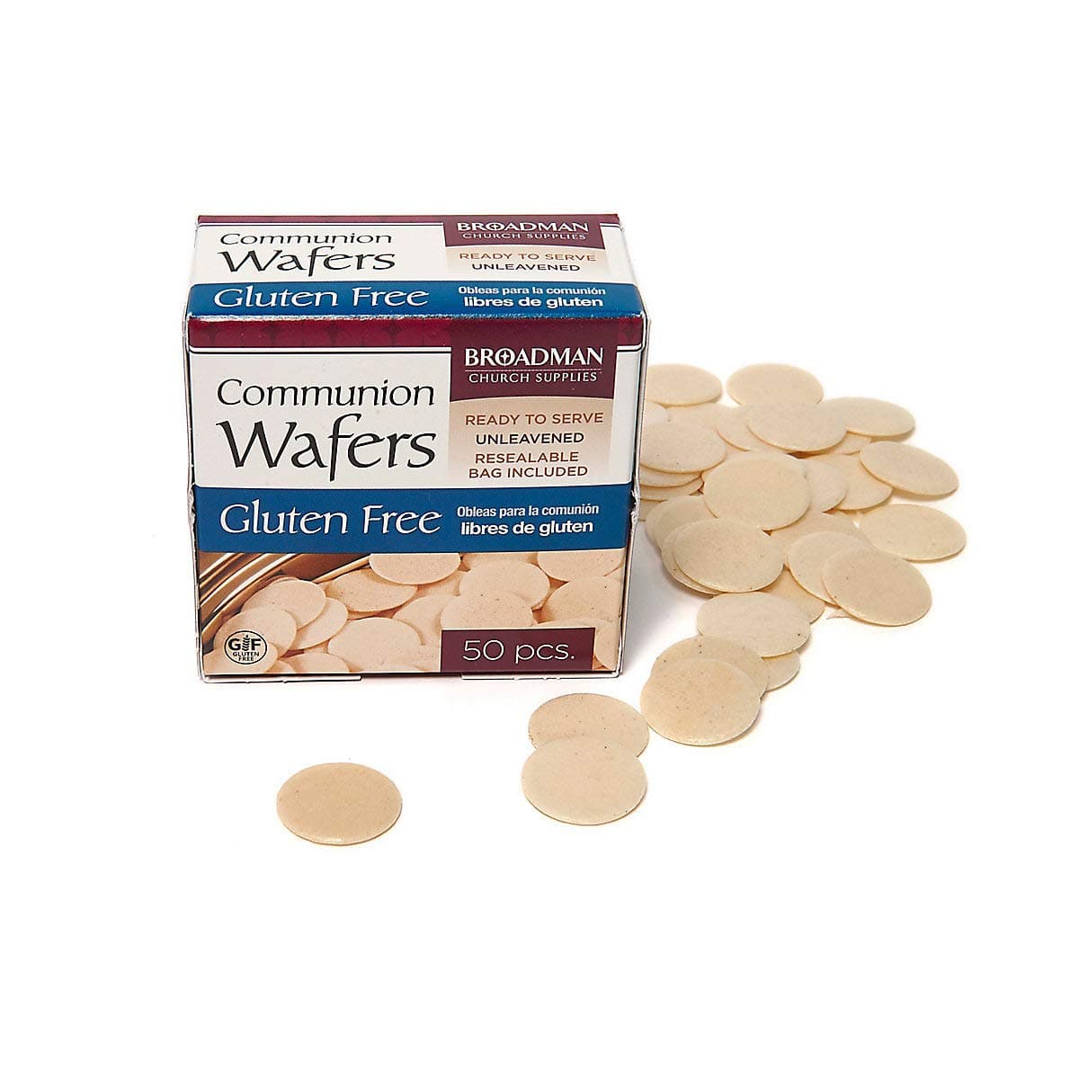 - Broadman Church Supplies Communion Wafer, Gluten Free, 50 Count