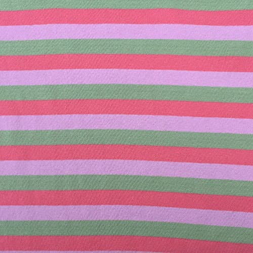 USA Made Premium Quality 100% Combed Cotton Striped 1 x 1 Rib Knit Fabric (Wholesale Price by The Bolt) - 20 Yards -