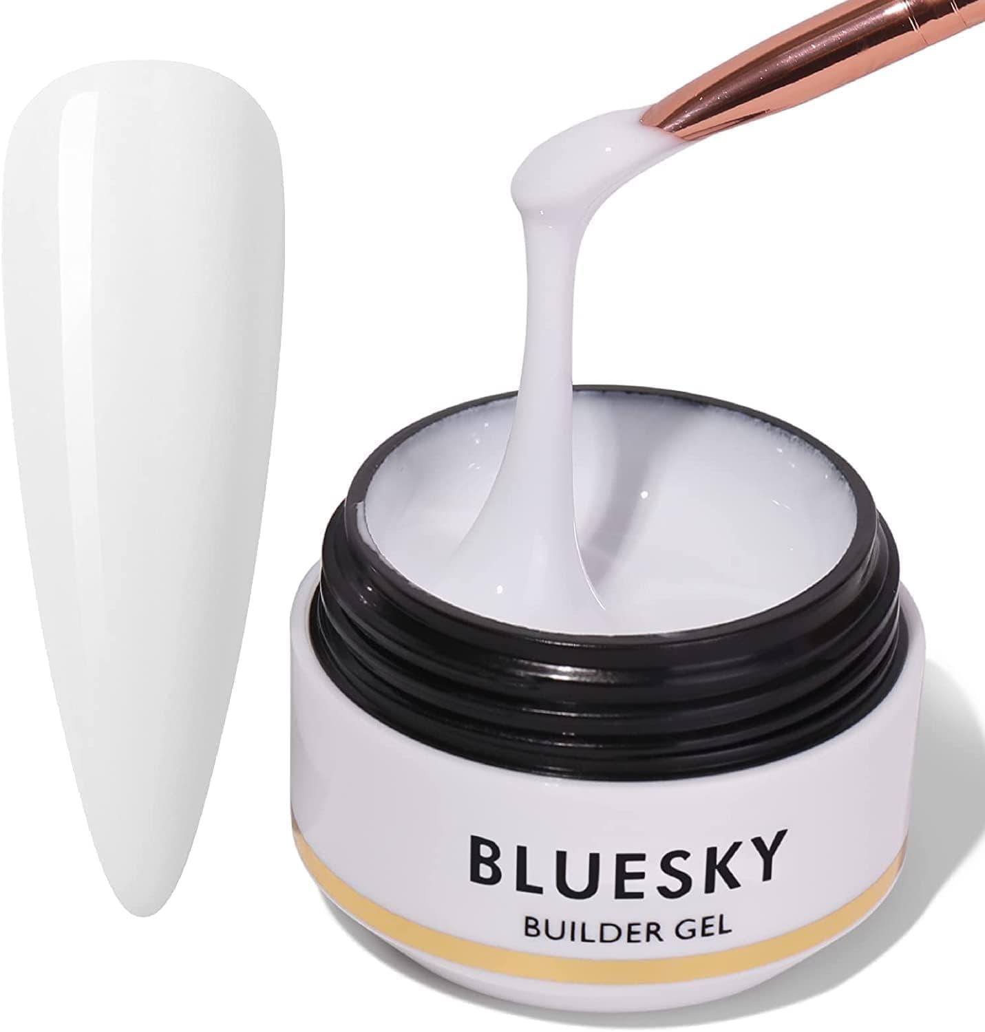 Bluesky Builder UV/Gel Nail Polish, 15 ml, White