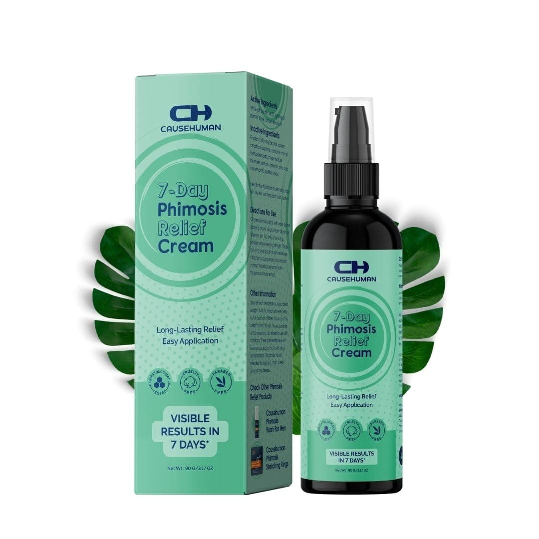 7-Day Phimosis Cream | Steroid-Free Treatment for Fast Relief at Home | Visible results in 7 Days* | 90ml | No irritation | For Phimosis