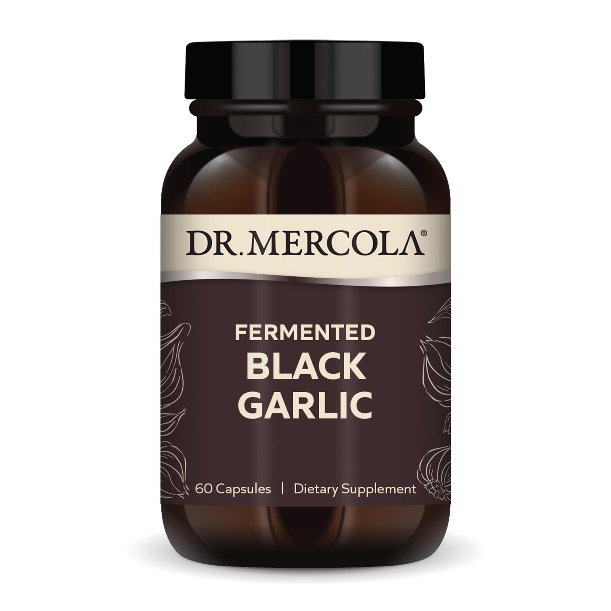 Fermented Black Garlic - Antioxidant Supplement - for Immune, Cellular & Heart Health Support - Includes S-Allyl-Cysteine - Non-GMO, Gluten-Free & Soy-Free - 60 Capsules (30 Servings)