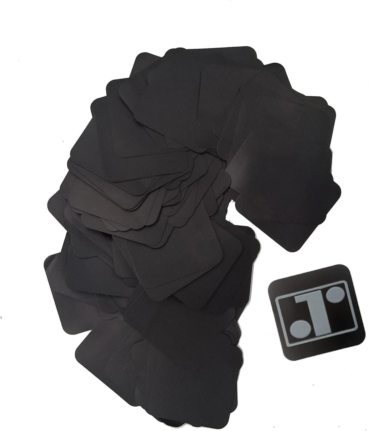 Rosenthal Collection Anti Tarnish Tabs Strips Perfect for Jewelry Storage 1" x 1" Tab black