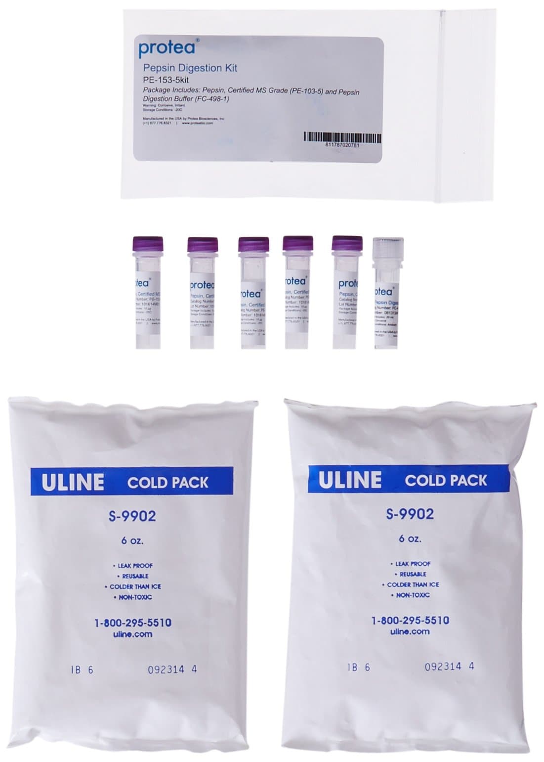 Protea PE-153-5kit Pepsin Digestion Kit, Certified MS Grade (PE-103-5) and Pepsin Digestion Buffer