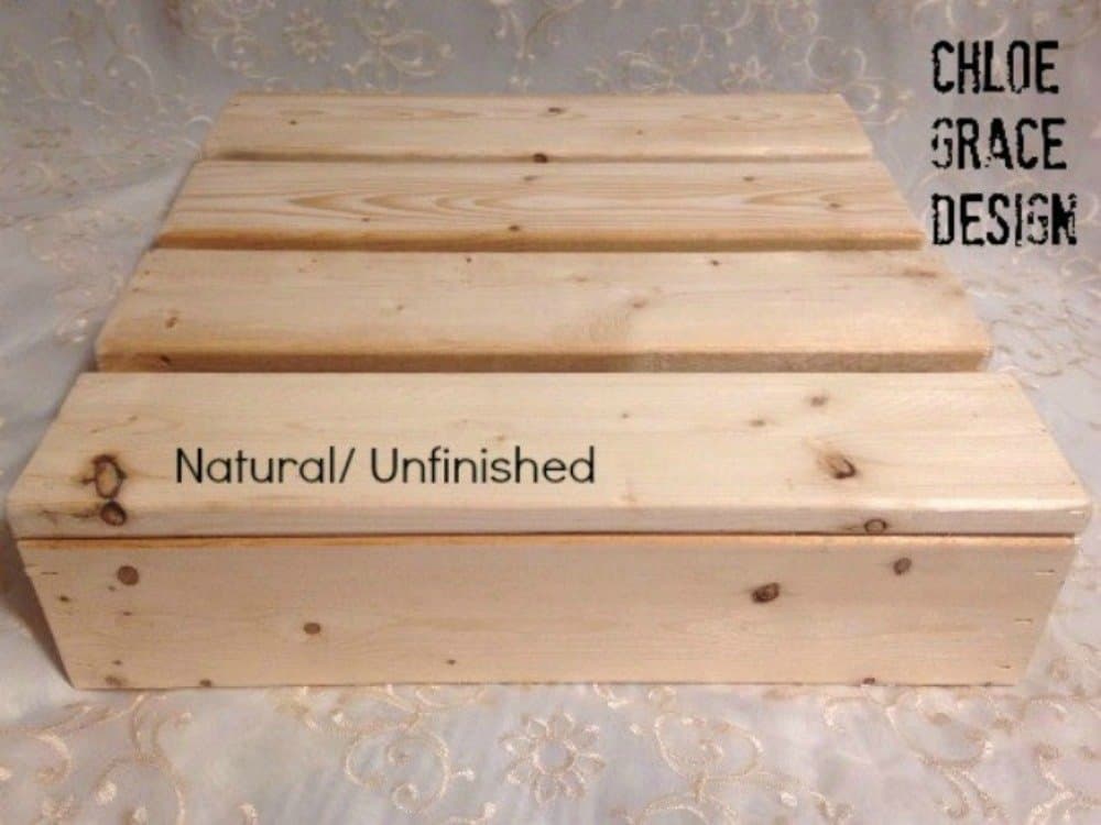 12x12 Inch Square Wood Cake Stand Natural- DIY cake stand 12x12 cake stand, wood cake stand, country cake stand,rustic cake stand, country wedding decor, square cake stand