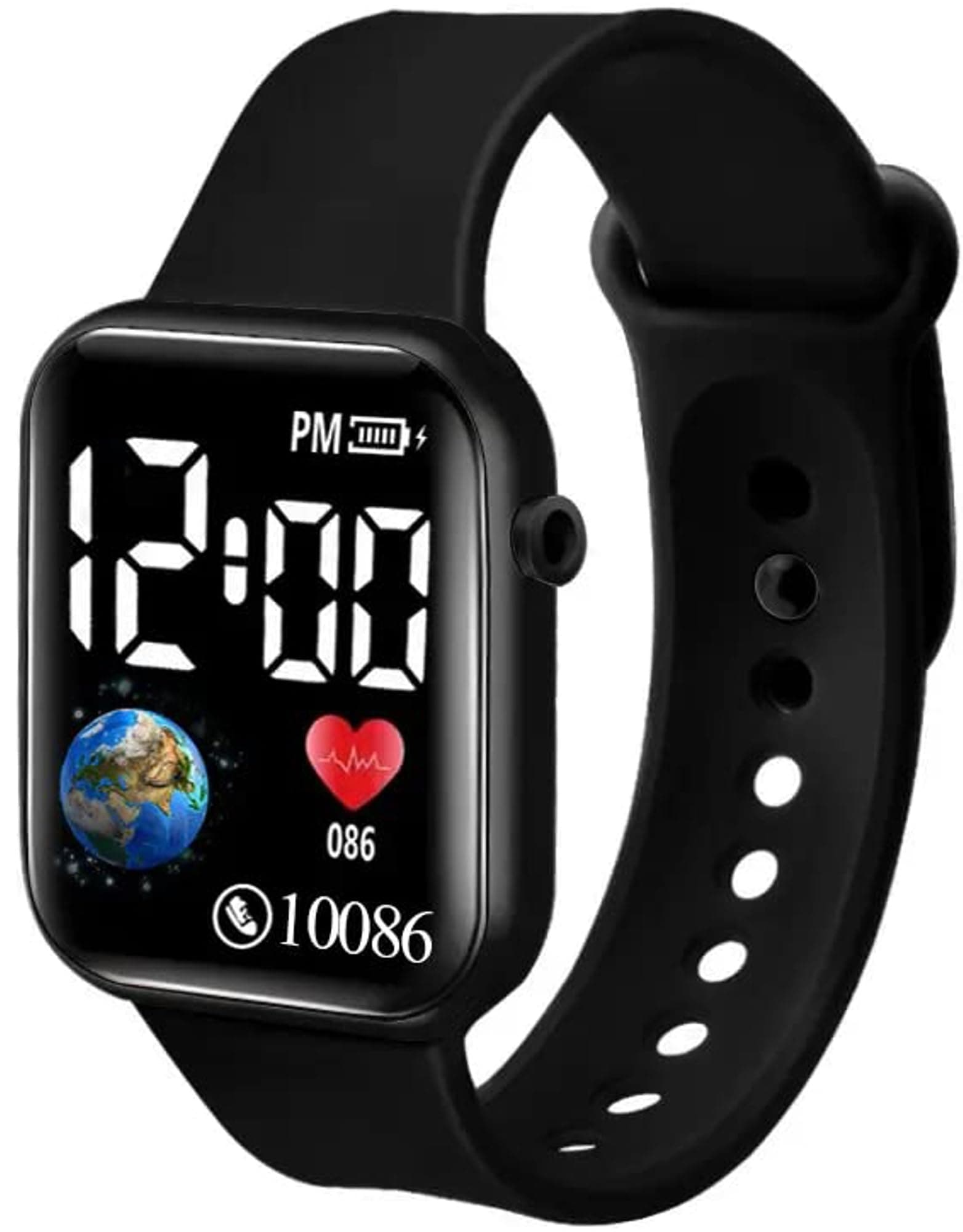 6 Colours Luminous LED Display Fashionable Children Kids Digital Watches Waterproof Sports Square Electronic Led Watch for Kids Boy Baby Girls Digital Watch for Kids