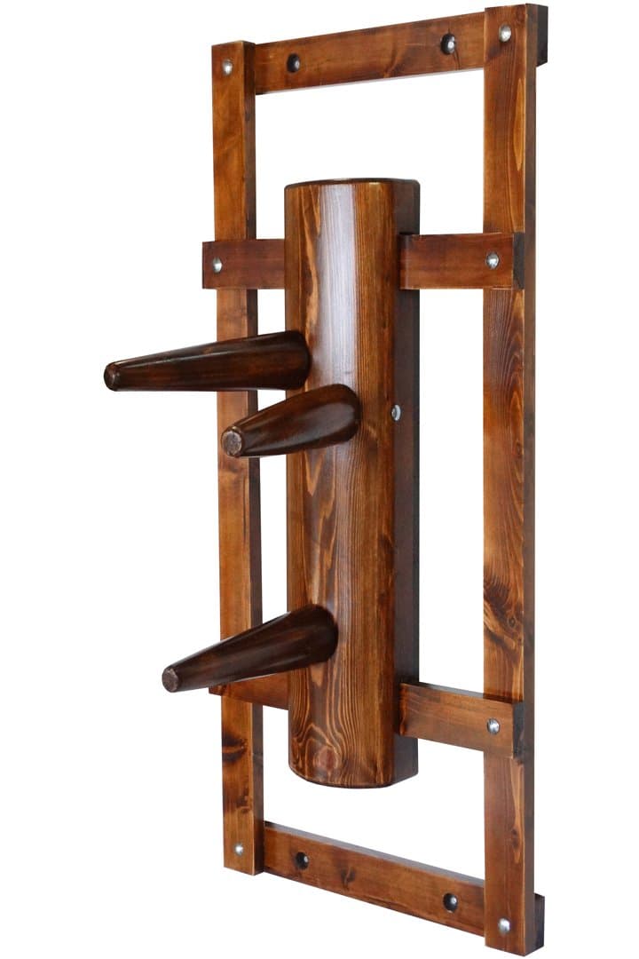 Wing Chun Wooden Dummy with Bow Walnut Color …