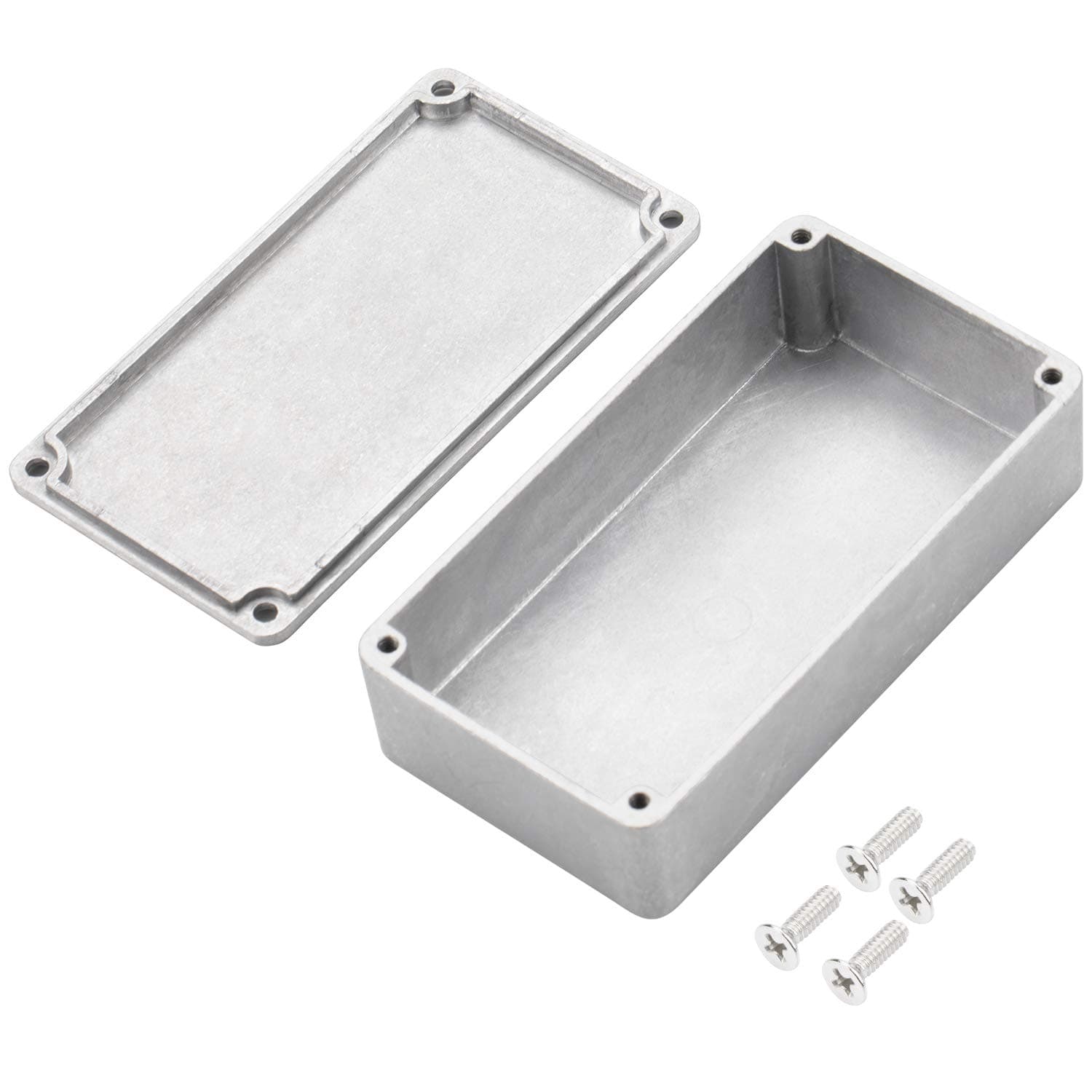 DaierTek 125B 1590N1 Aluminum Guitar Pedal Enclosure 122x66x39.5 MM Metal Stompbox Enclosure Guitar Effect Unfinished Toggle Switch Box
