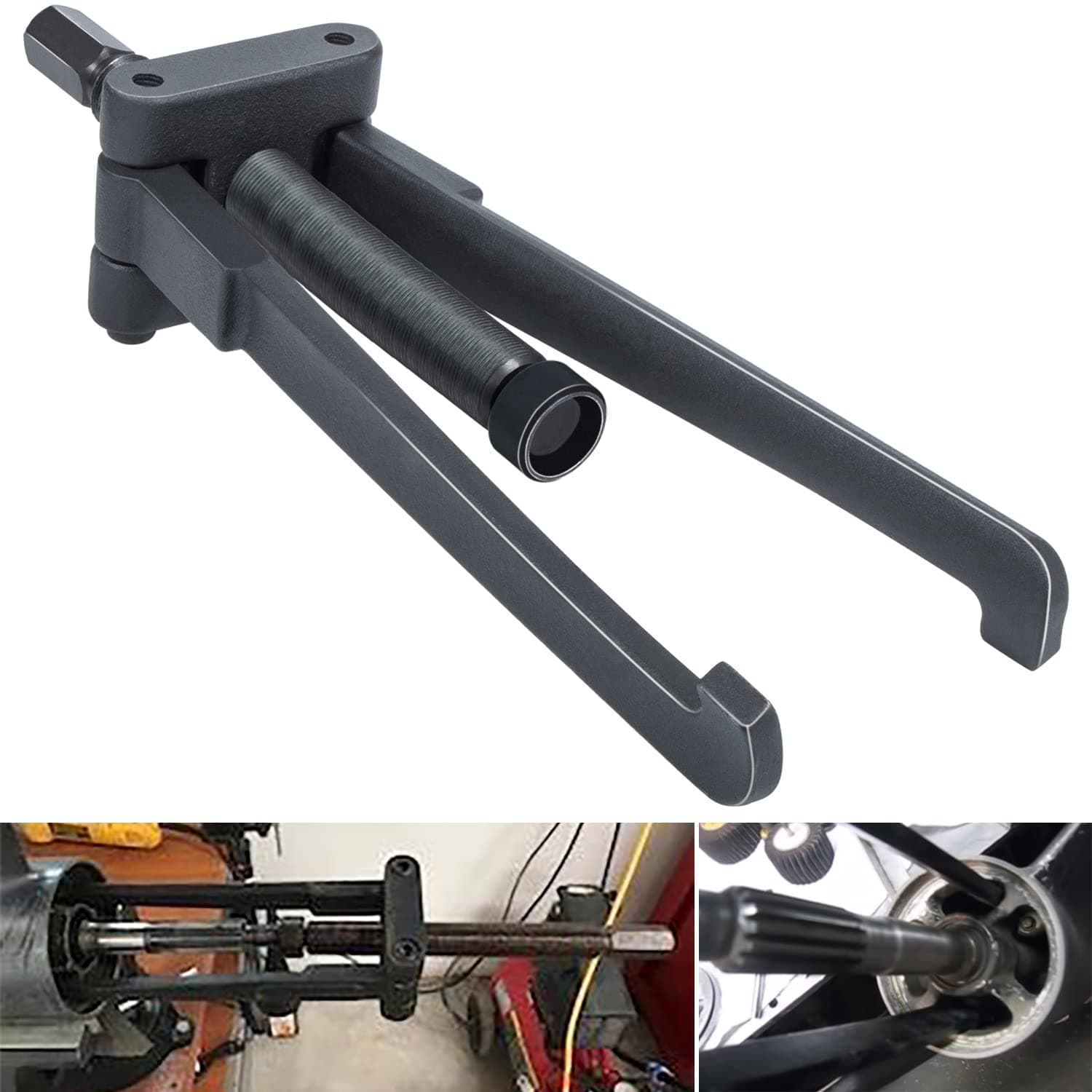 Camoo Lower Bearing Carrier Puller for Yamaha, Johnson, Evinrude, Mercury, Honda, Mercruiser, Fit Most Gearcases 115hp and Above with Adjustable Arms Upgrade