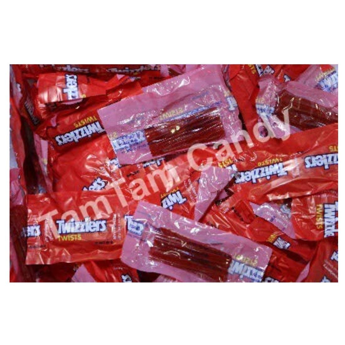 Twizzlers Strawberry Snack Size Wrapped Twists Pouches Christmas Candy (Pack of 5 Pounds) by TamTam Candy