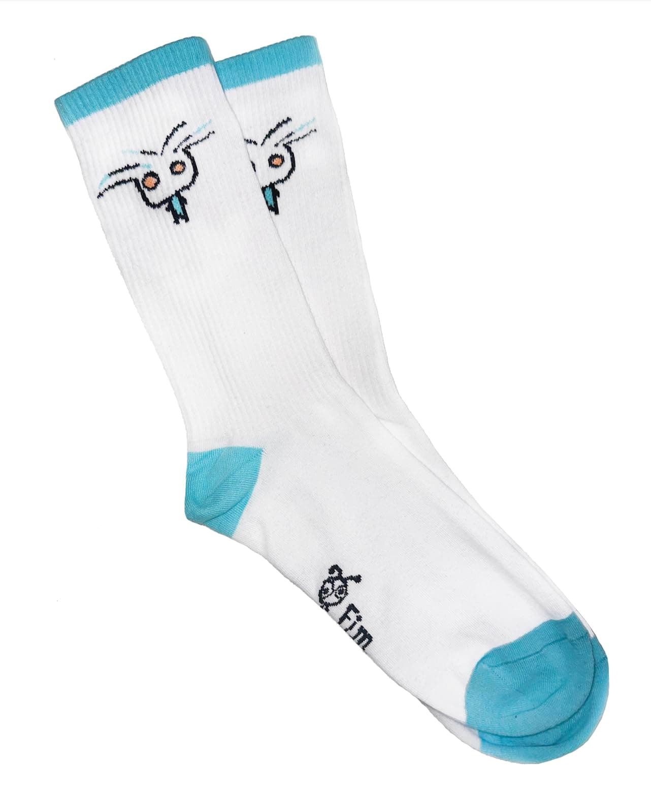 – Knitted Freaks Socks - fun socks - designer socks - crew socks - gym socks - cartoon socks - white socks - socks for men - socks for women