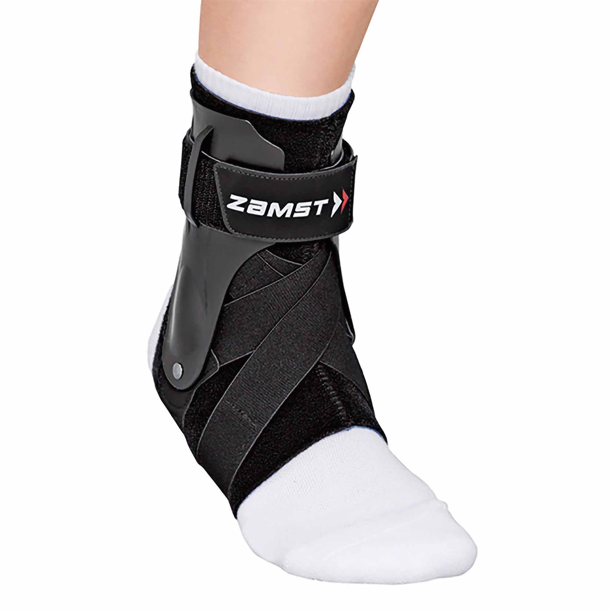 A2-DX Black Ankle Brace for Sport - Breathable Sports Ankle Support for Men and Women with Guard Stabilizers for High-Grade Ankle Sprain - Left, Large