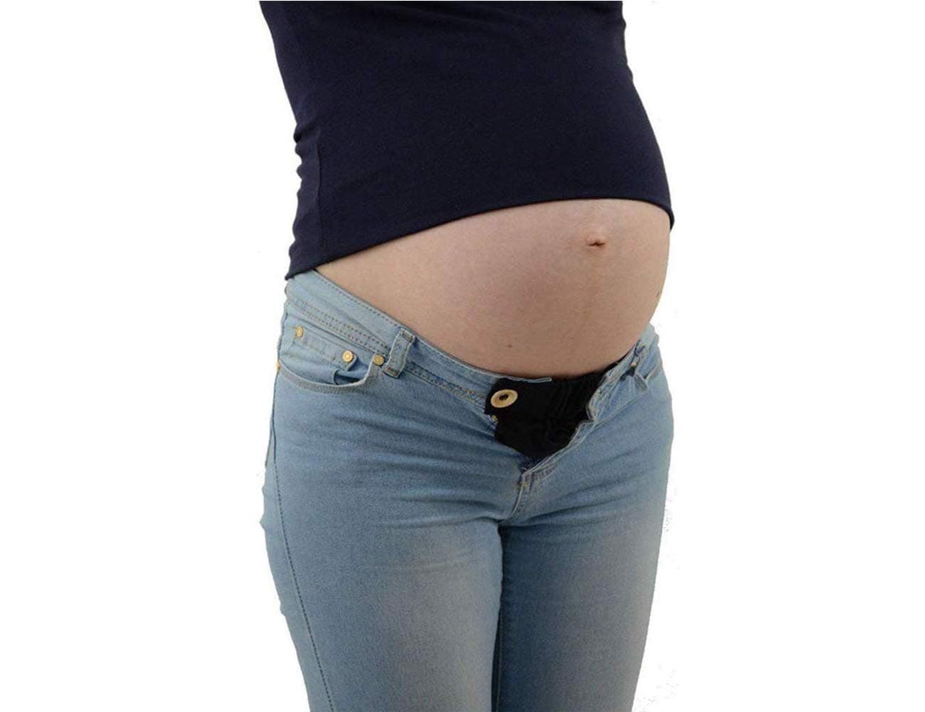 Maternity Belly Band for Pregnancy-Waistband Extender Pregnant Women Adjustable Elastic Pants Men