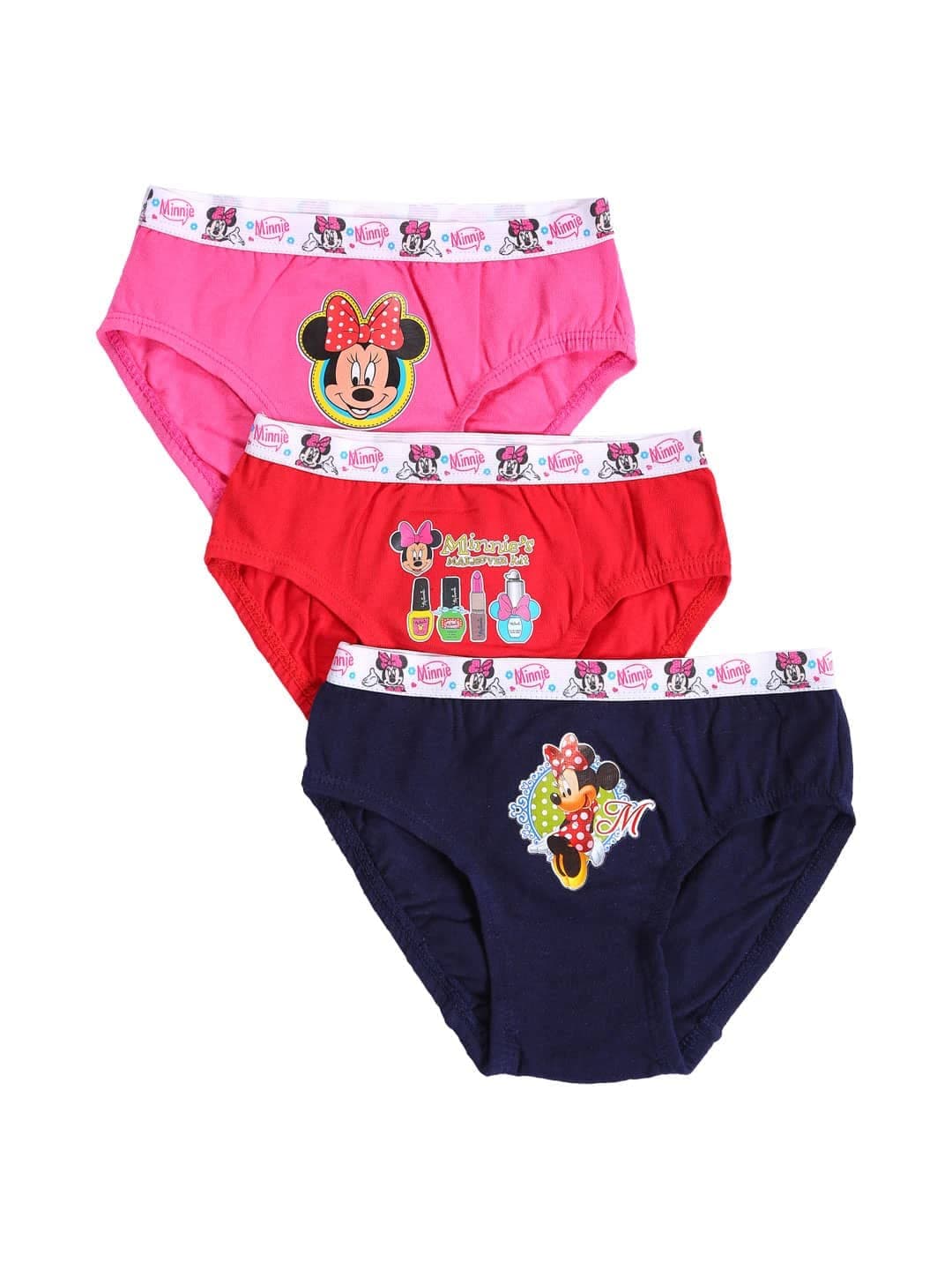 BODYCAREKids Minnie & Friends Kids Girls Panty Ultrasoft Underwear 100% Cotton Soft Comfortable | SKin Friendly | Innerwear Pack of 3-Assorted…