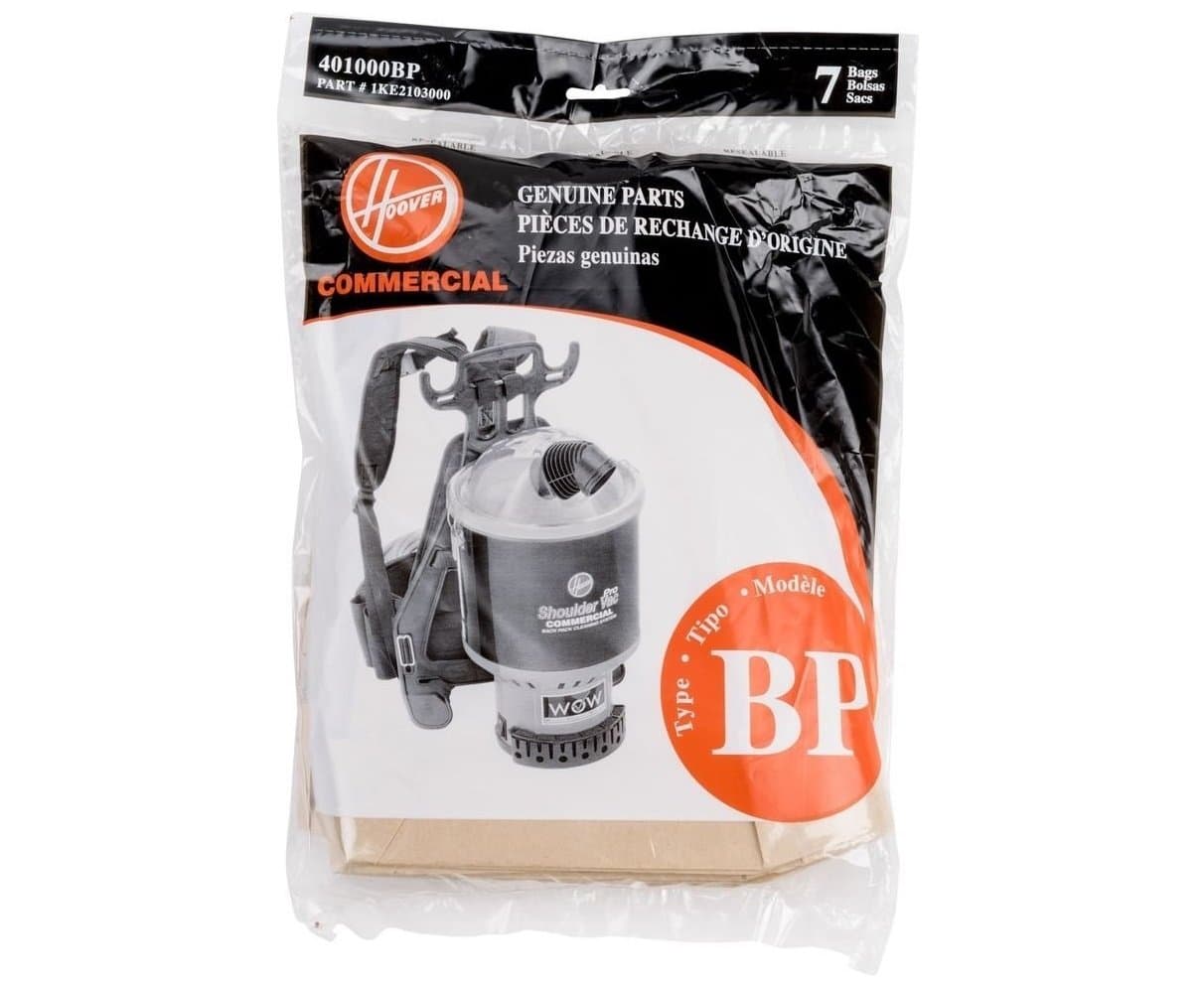 Hoover Shoulder Vac and Back Pack Type Bp Bags 7 Pk Part # 401000bp, 1ke2103000 by Hoover