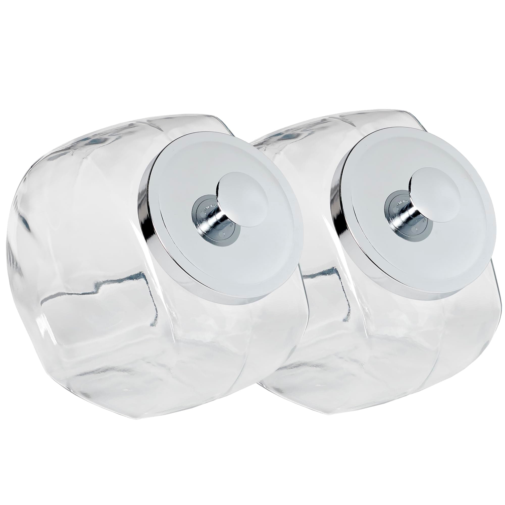 Anchor Hocking Penny Candy Jar 1 Gallon Glass Jar with Lid, Set of 2 Jars