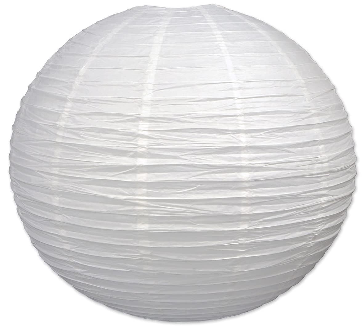 White Jumbo Paper Lantern Hanging Decoration for Weddings, Bridal Showers, Graduation Parties