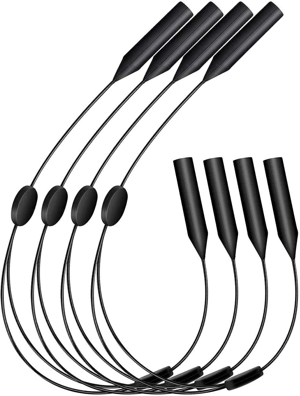 KASTWAVE Adjustable Eyewear Retainer, Universal Fit Sports Sunglasses Retainer, Unisex Sunglass Strap Safety Glasses Holder, Eyeglass Holders Around Neck, Glasses Retainer Cord Chains Lanyards