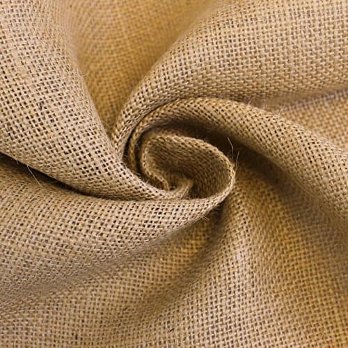 60 inch x 5 Yard Natural Brown Burlap Fabric Roll - Sewing Crafts Draping Decorations Supplies