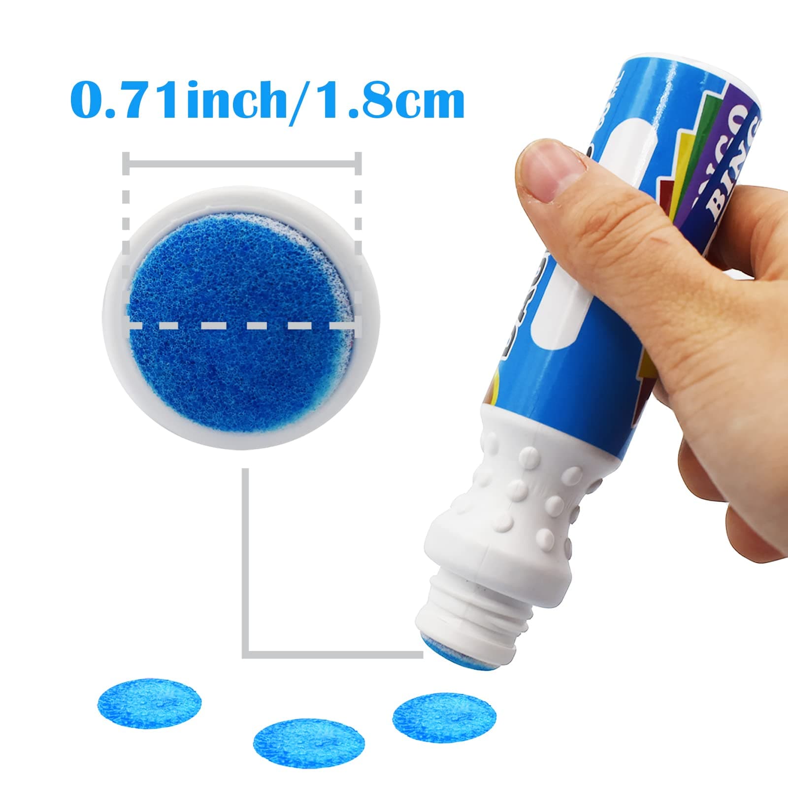 Yuanhe Bingo Daubers Dot Markers - Panit Dotters Bingo Dabbers Mixed Colors Set of 48 Pack-12Colors