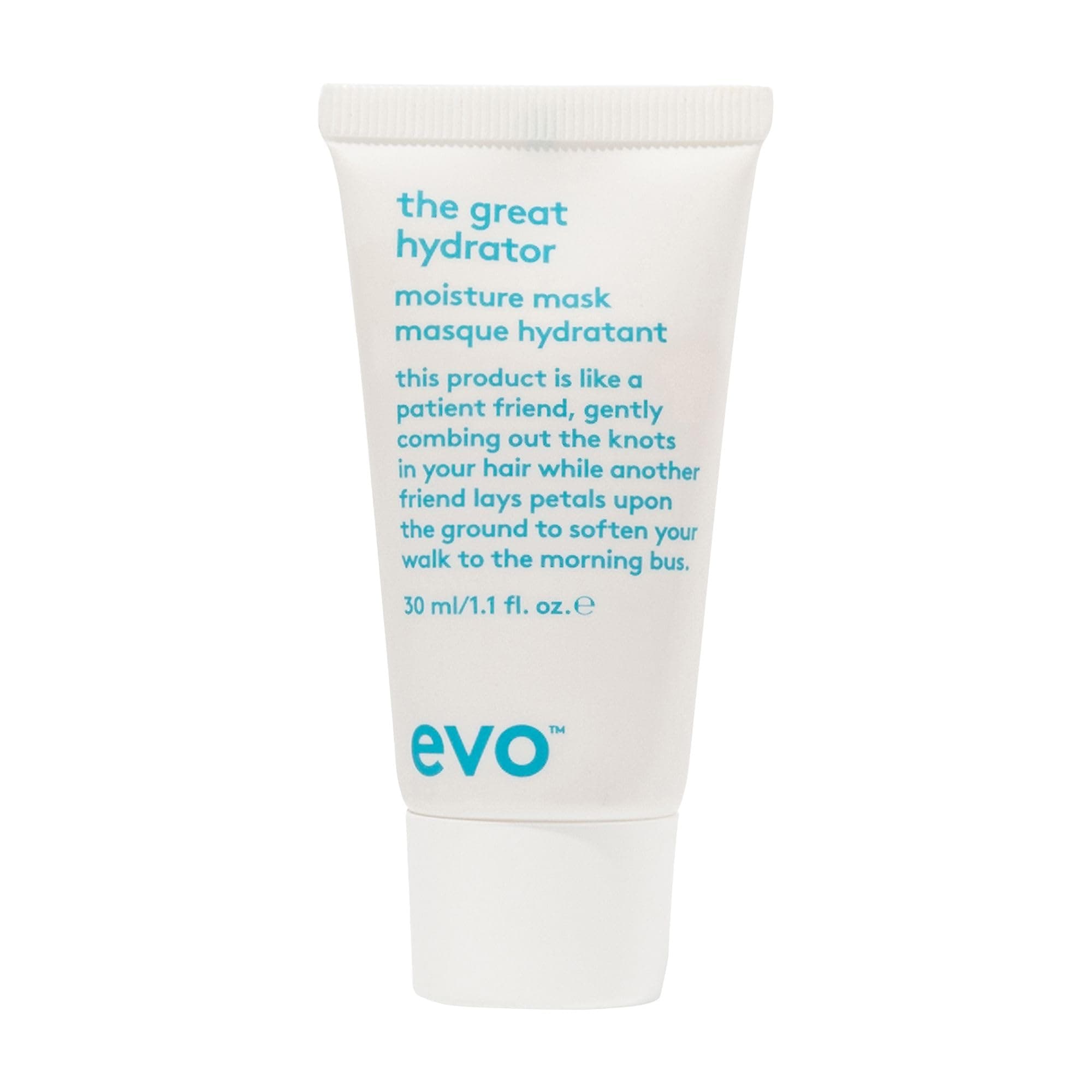 EVO The Great Hydrator Moisture Hair Mask - Moisturise, Add Softness & Shine, Nourishing & Hydrating Treatment for Dry Hair - Travel Size, 30ml / 1.01fl.oz