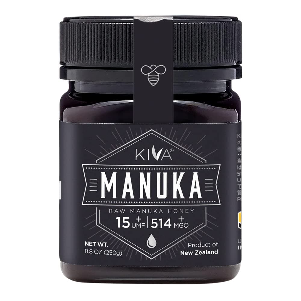 Manuka Honey Kiva UMF value of 15 or higher, unrefined manuka honey (8.8 oz (250 g)