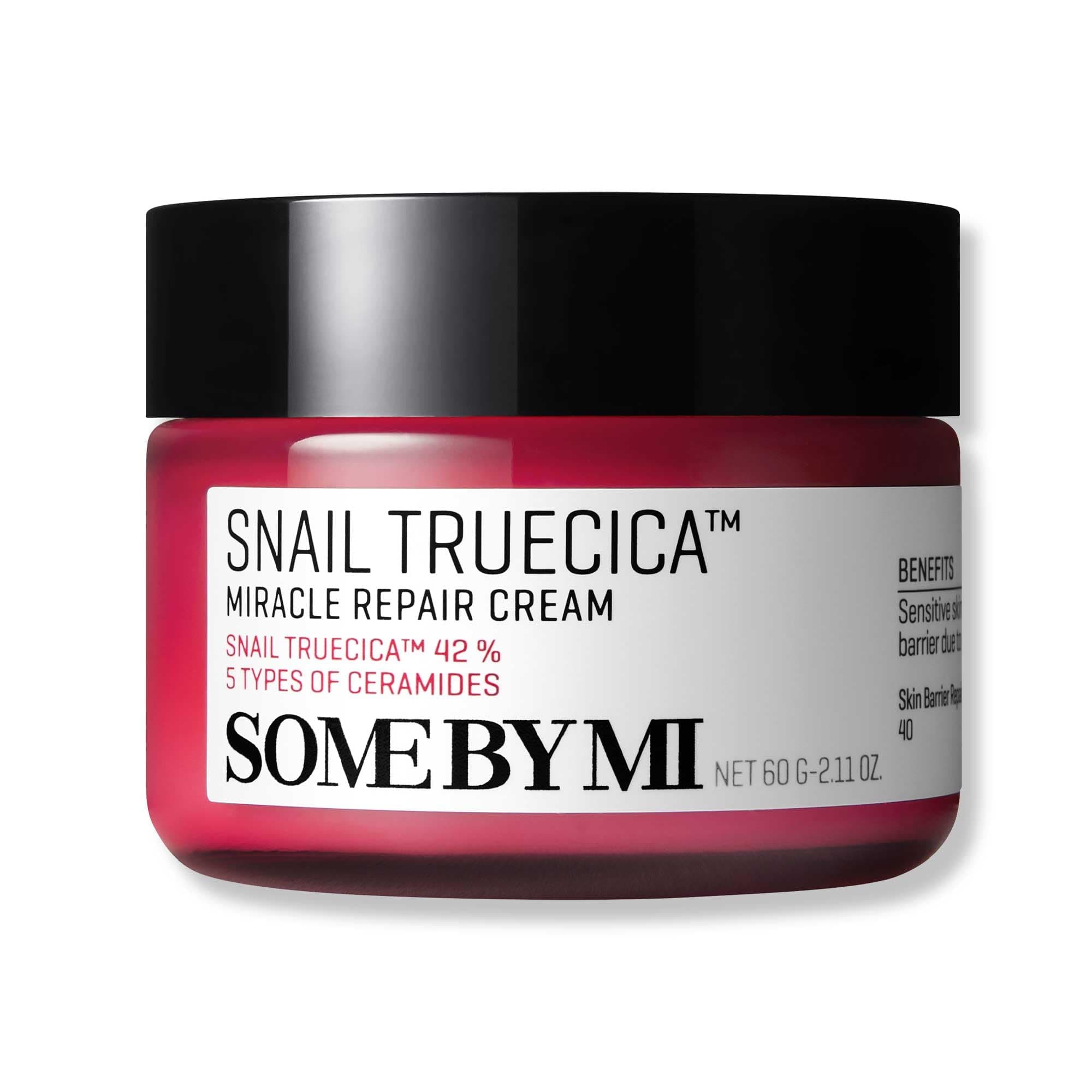 Snail Truecica Miracle Repair Cream | 60g | Made From Snail Mucin For Sensitive Skin | Daily Repair Face Moisturizer For Acne Marks & Strengthen Skin Barrier