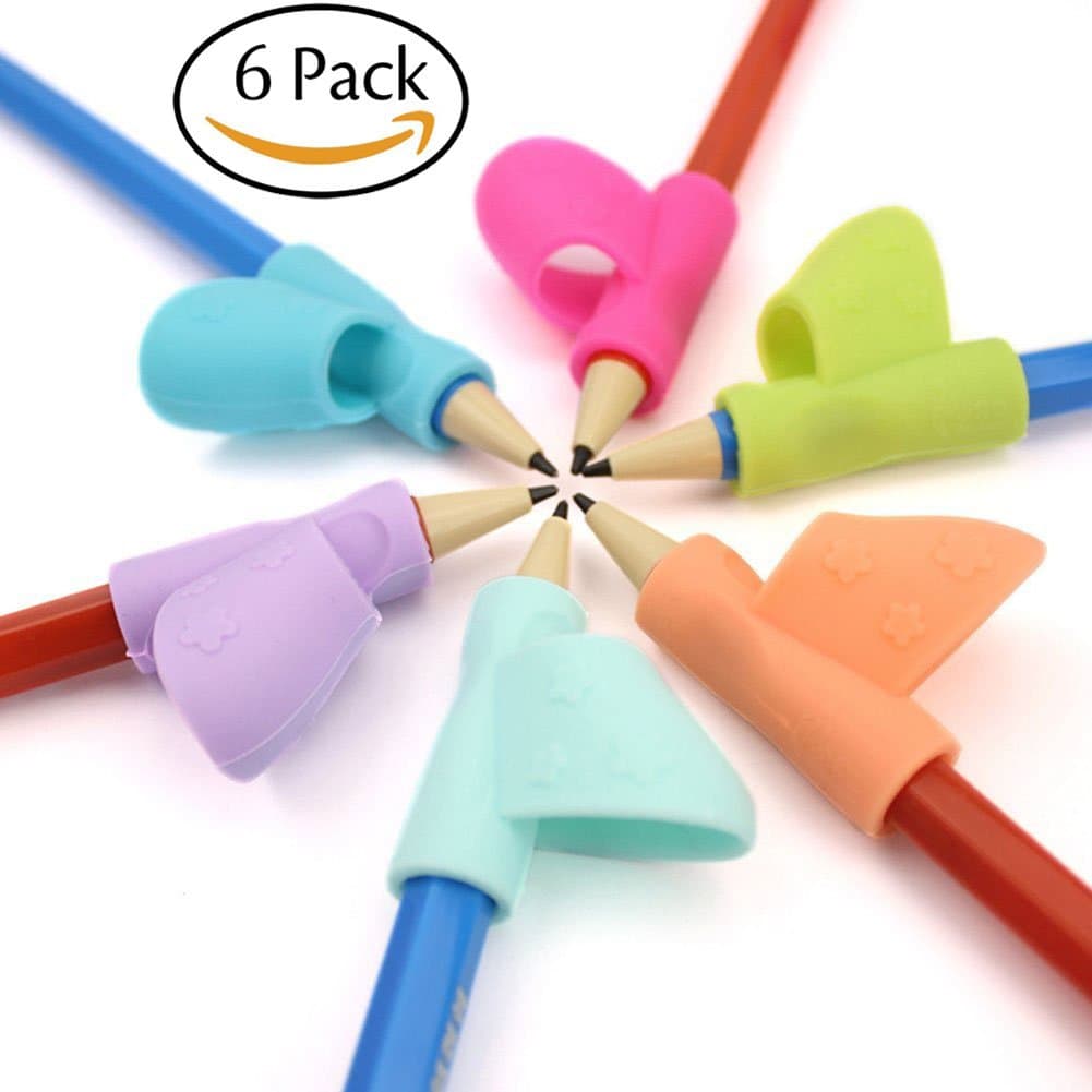 6 Pcs/Set Pencil Grips,Pencil Holder Pen Writing Aid Grip Posture Correction Tool New