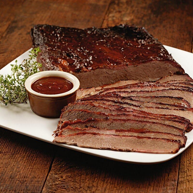 Premium Tender Smoked Beef Brisket - 2 count, 28 oz Each - Tender, Flavorful, Fully Cooked - Ideal for BBQs and Family Gatherings from Kansas City steak company