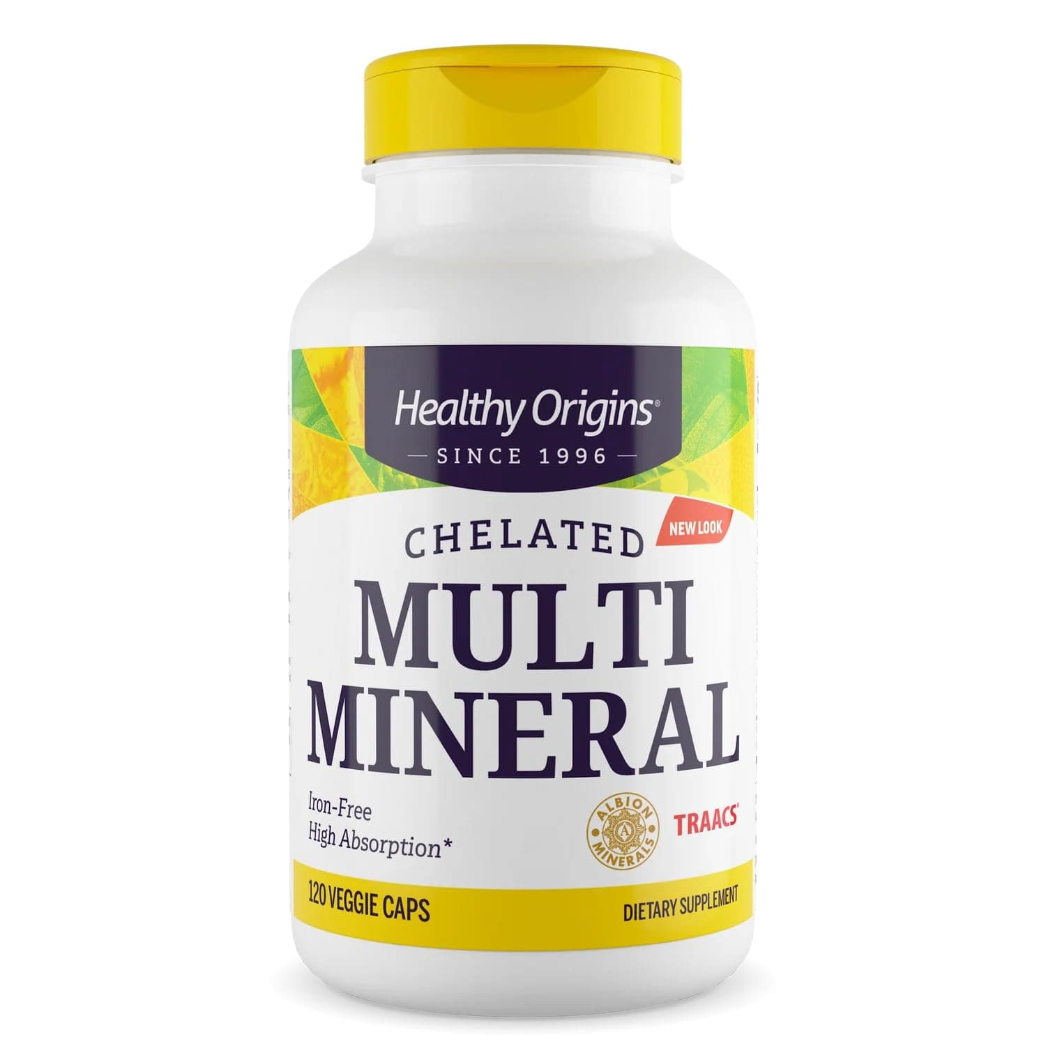 Chelated Multi Mineral - Chelated Trace Minerals Supplement with Selenium, Iodine, Magnesium & More - Gluten-Free Supplement with Albion Minerals - 120 Veggie Capsules