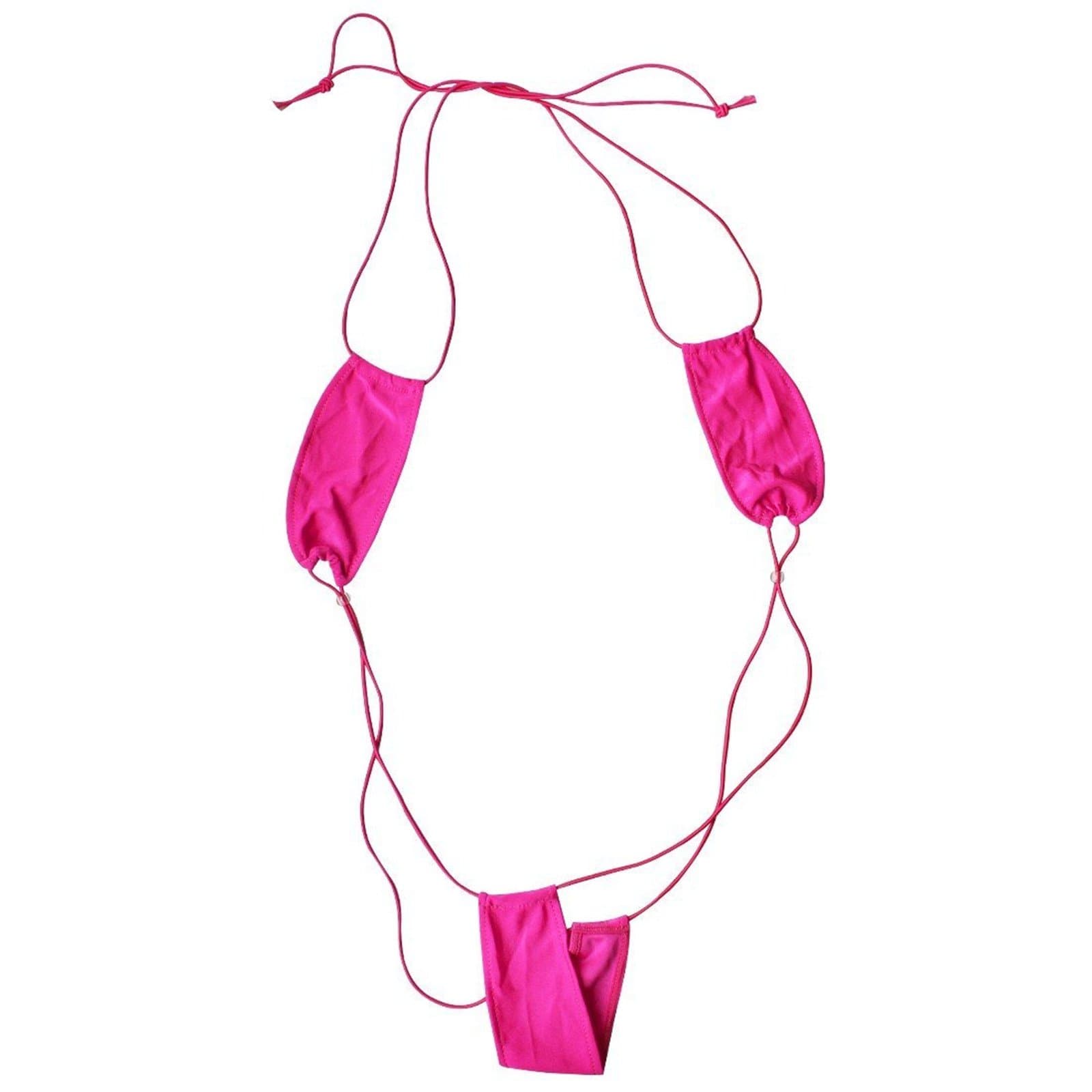 Secret Love Women's Teeny Weeny Sling Shot Micro Bikini One-Piece Teddy