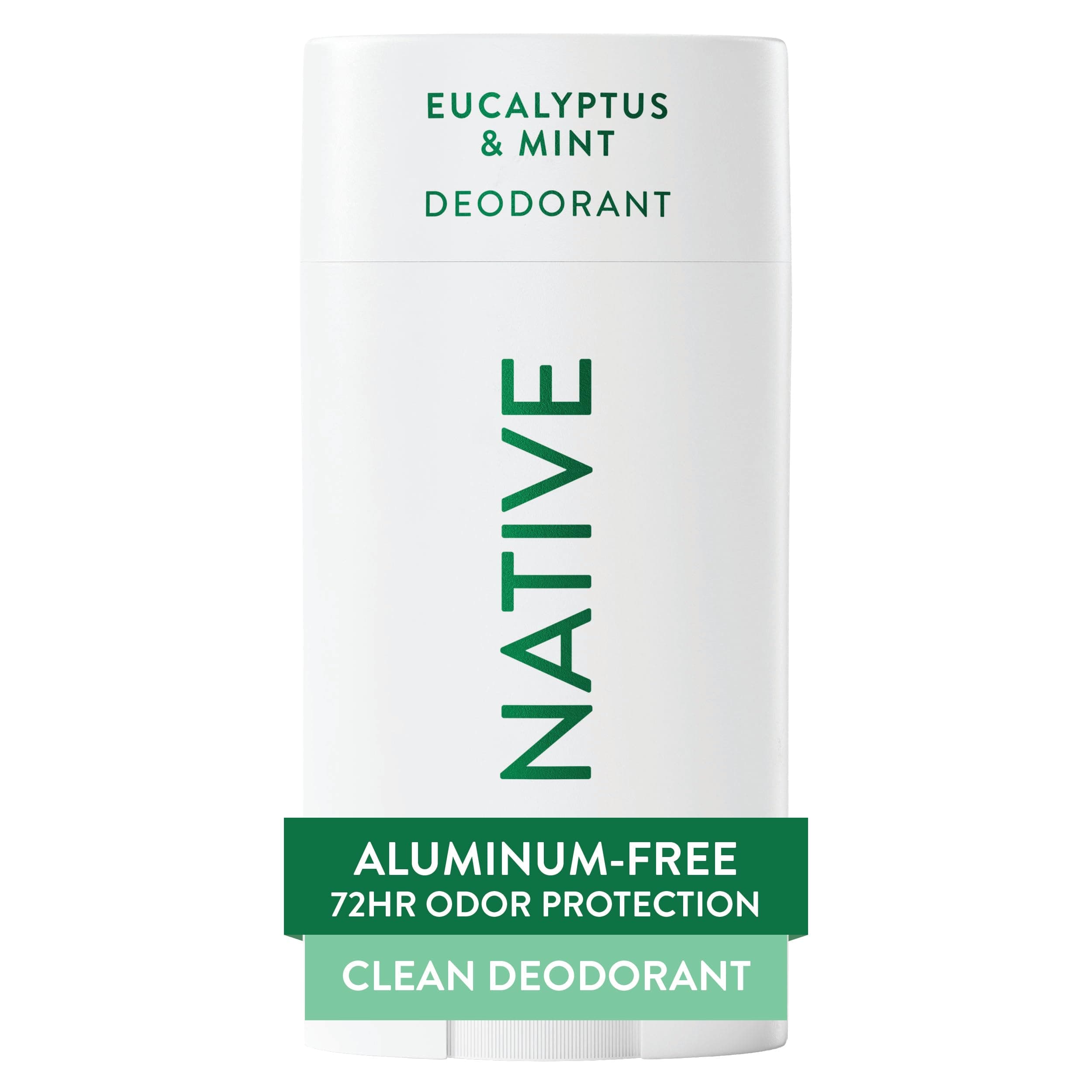 Native Deodorant - Natural Deodorant for Women & Men - Vegan, Gluten & Cruelty Free - Aluminum, Parabens & Sulfates Free - Eucalyptus & Mint