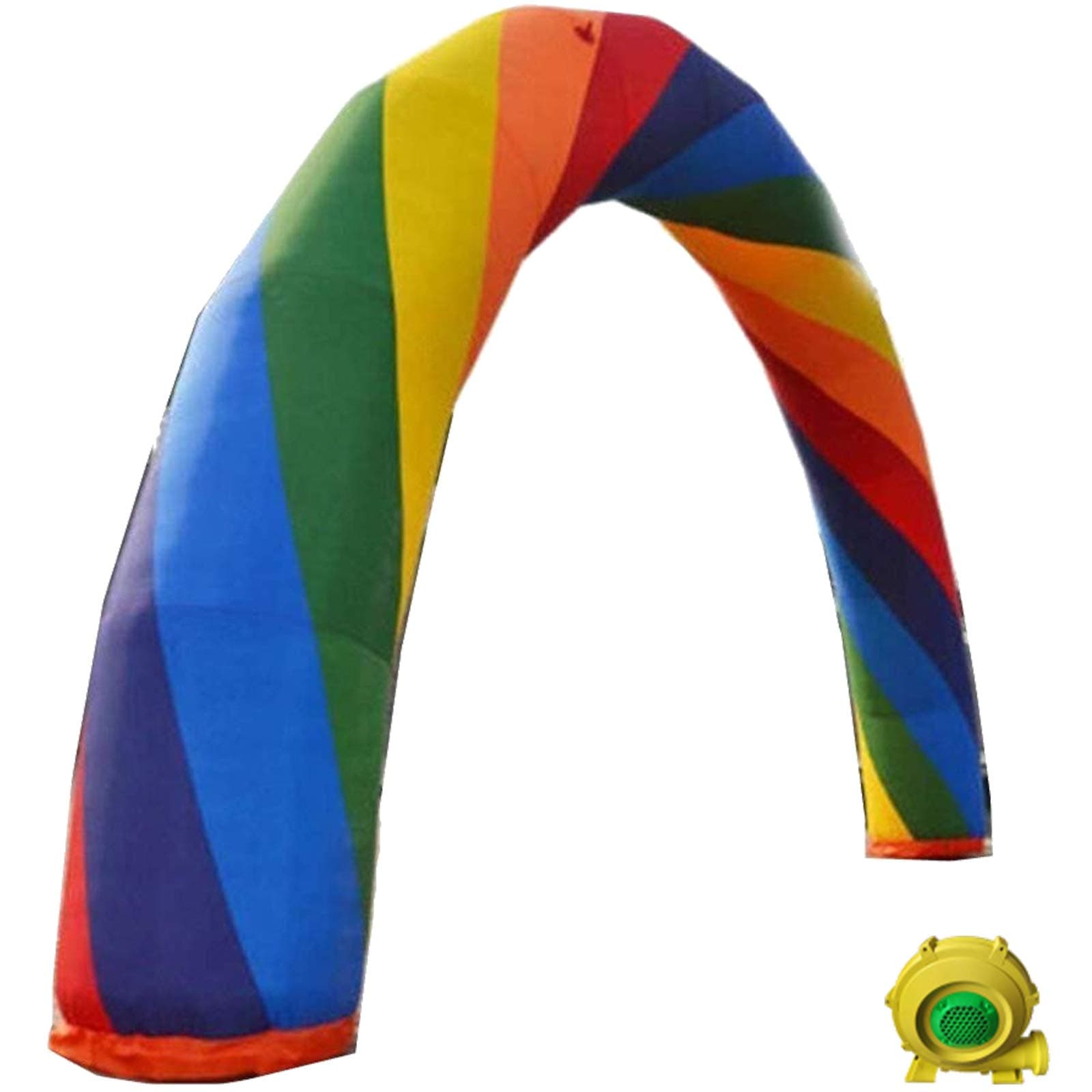 HappybuyInflatable Rainbow Arch 26ftx10ft with 110W Blower for Advertising Party Celebration Garden