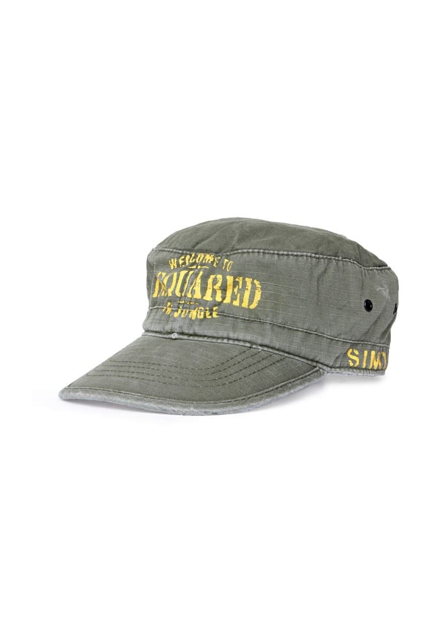 DSQUARED2 Dsquared² Cap Welcome to The Jungle, Color: Army Green