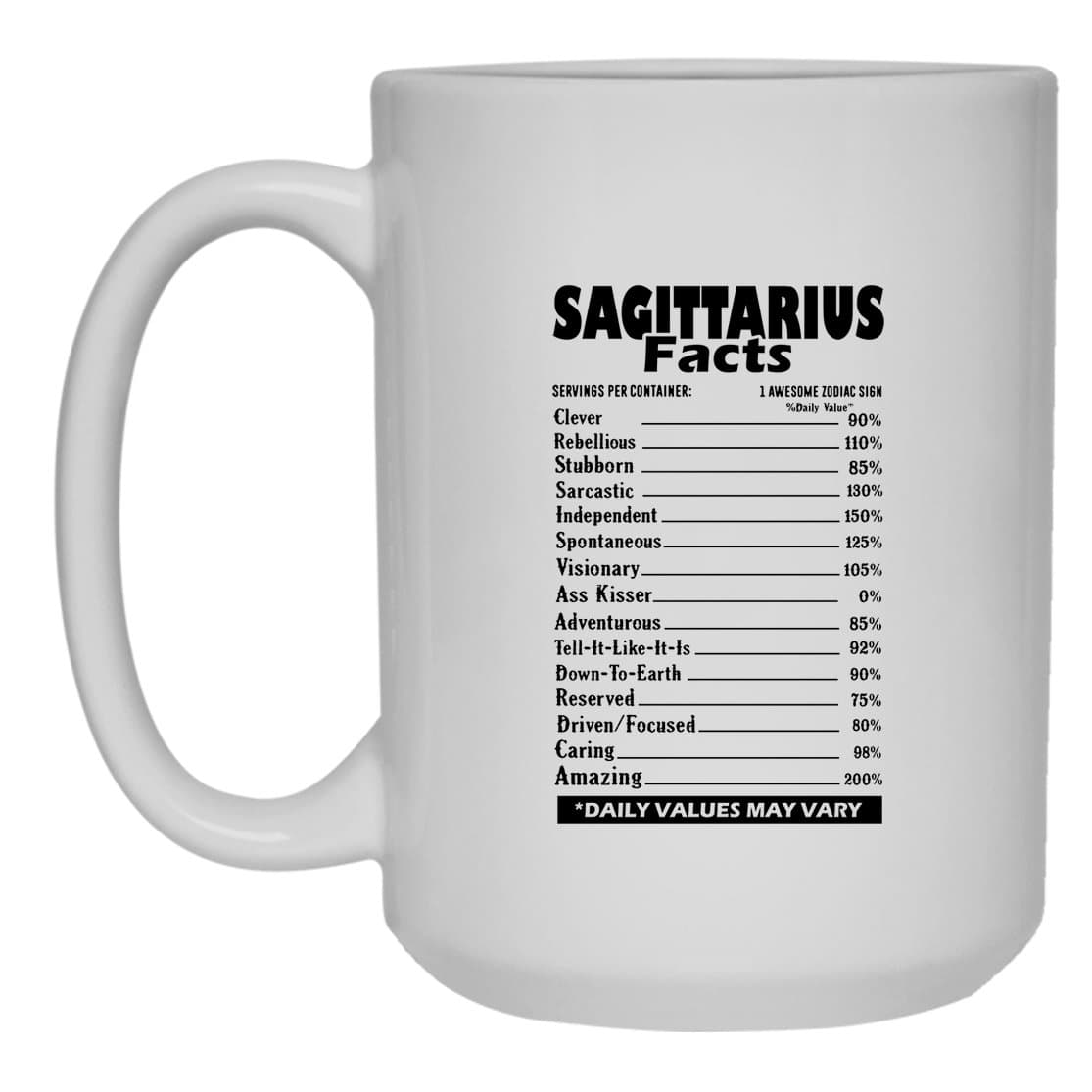 Sagittarius White Coffee Mug - Sagittarius Tea Cup, Mugs Ceramic 15oz Cool Design Gift For Friend, Family (White Mug 15oz)