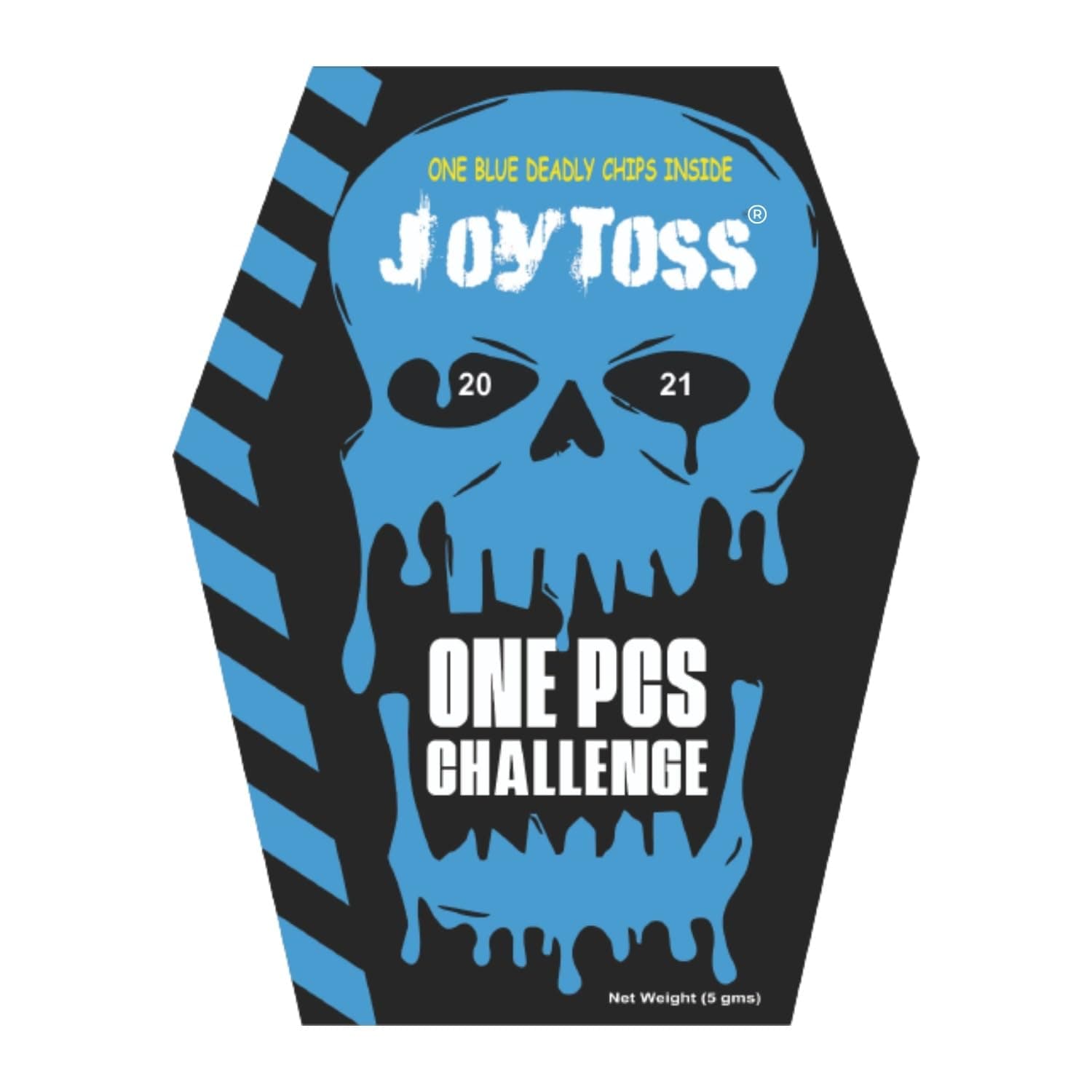 Joytoss one-pcs-Challenge (Pack of 1) | Extreme Spicy Tortilla Chips | Hottest Chips in the World | Ultimate Hot Snack | 5 Grams