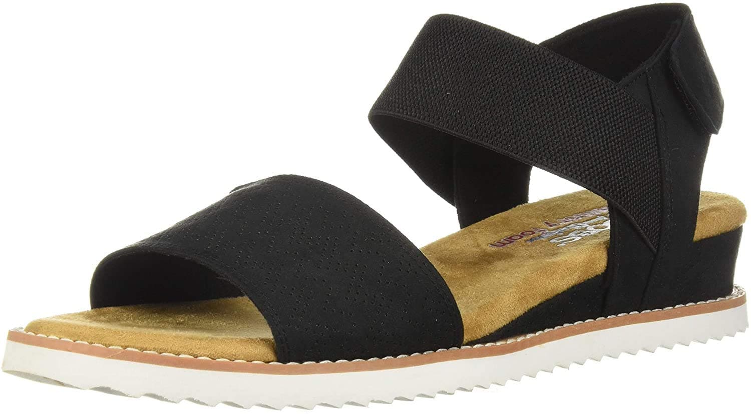 Skechers Women's Desert Kiss-Stretch Quarter Strap Sandal Flat