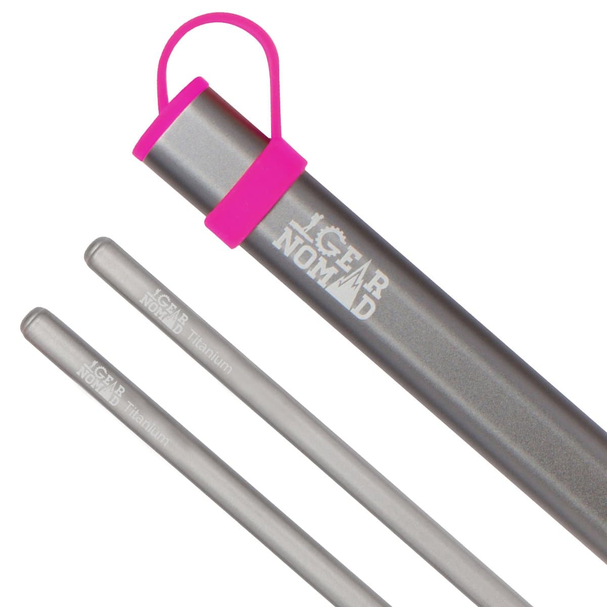 Titanium Chopsticks With Aluminium Case Strong Lightweight Premium Reusable Style Square End Set Ideal For Travel Camping Sushi Japanese Chinese Korean Asian Dining Makes For A Great Gift