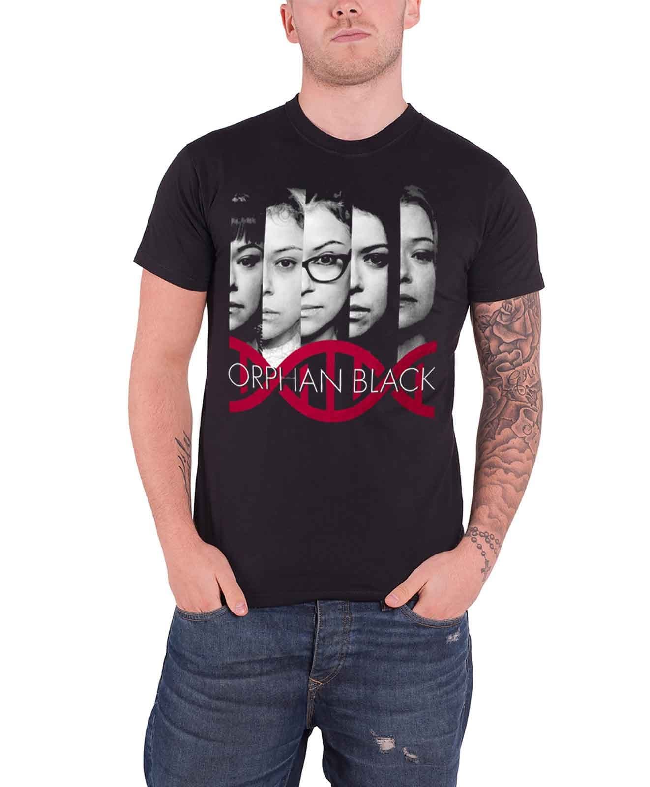 Orphan Black Faces Official Mens Black T Shirt