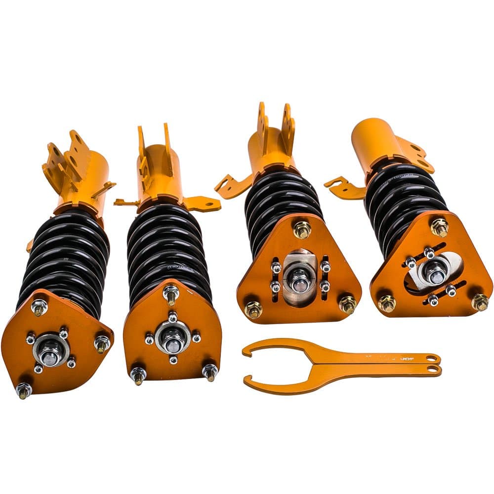 2 Front & 2 Rear Coilovers Springs For Toyota Celica FWD 90 91 92 93 Shocks Struts Adj. Height