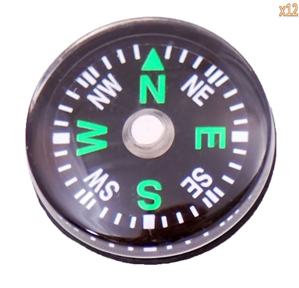 BB MARKET Wholesale Lot 24pcs 20mm Small Mini Compasses for Survival Kit