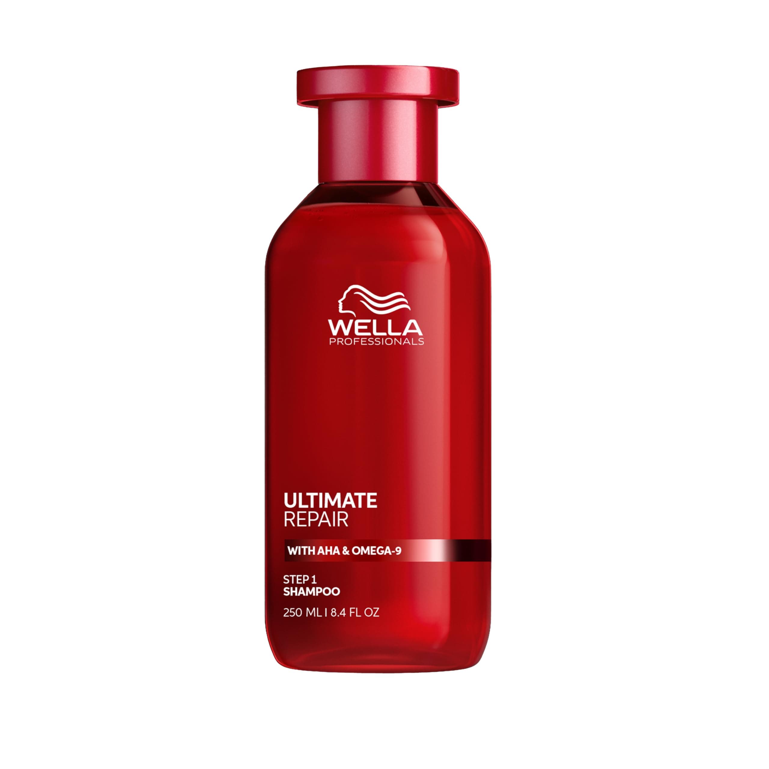 Ultimate Repair Shampoo for Damaged Hair - With AHAs and Omega 9 to Rebuild and Strengthen Hair, and Metal Purifier Detox Technology - 100ml, 250ml, 1L