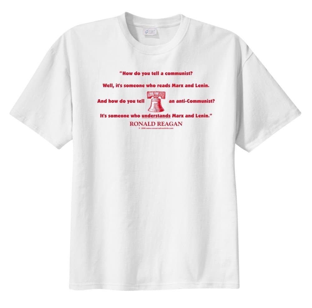 ConservativeShirts How to Tell a Communist Men's Short Sleeve T-Shirt