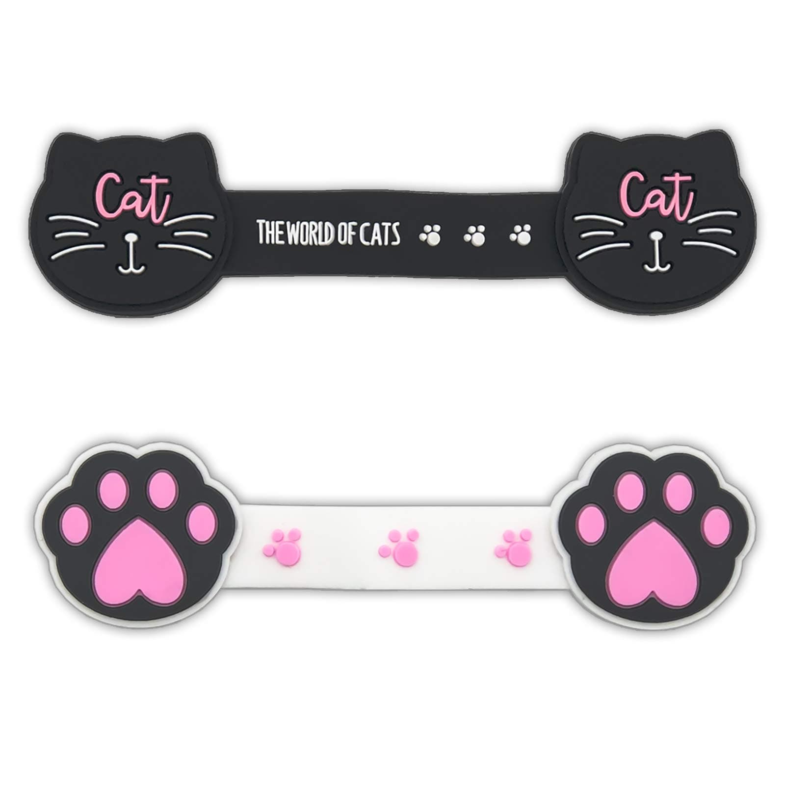 Magnetic Cord Organizer Earbuds Holder Headphone Winder Earphone Keeper Tangle Free Cable Clip 2PCS Cat and Paw