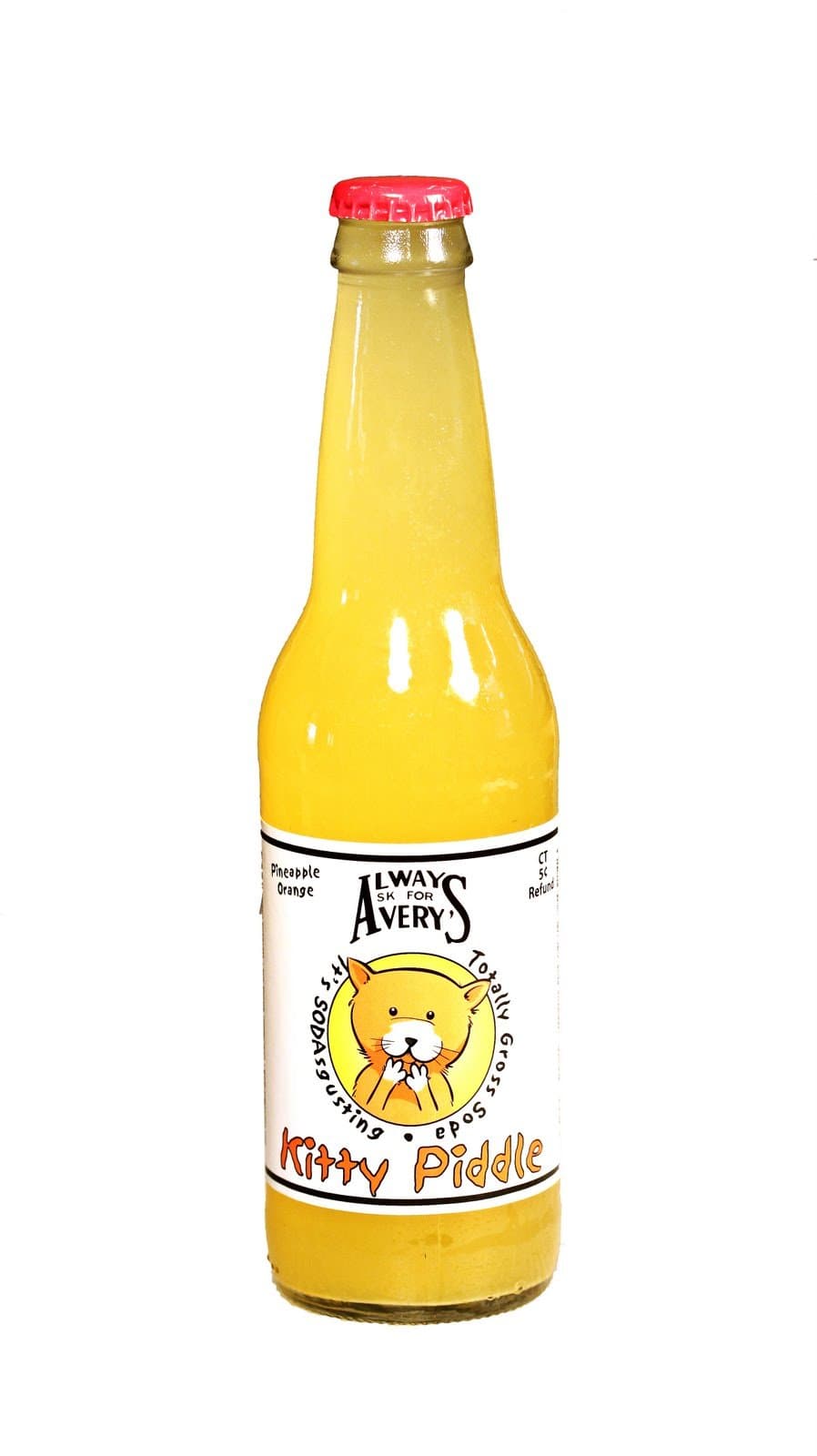 KIDDIE PIDDLE SODA - Pineapple Orange - 12 ounce bottles (Pack of 12)