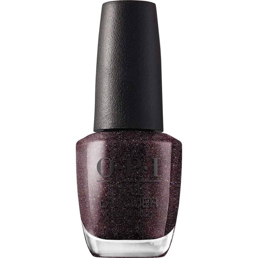 Nail Lacquer - Black and Brown Shades - Chip Resistant & Long-Lasting Polish with OPI Pro-Wide Brush (15ml)