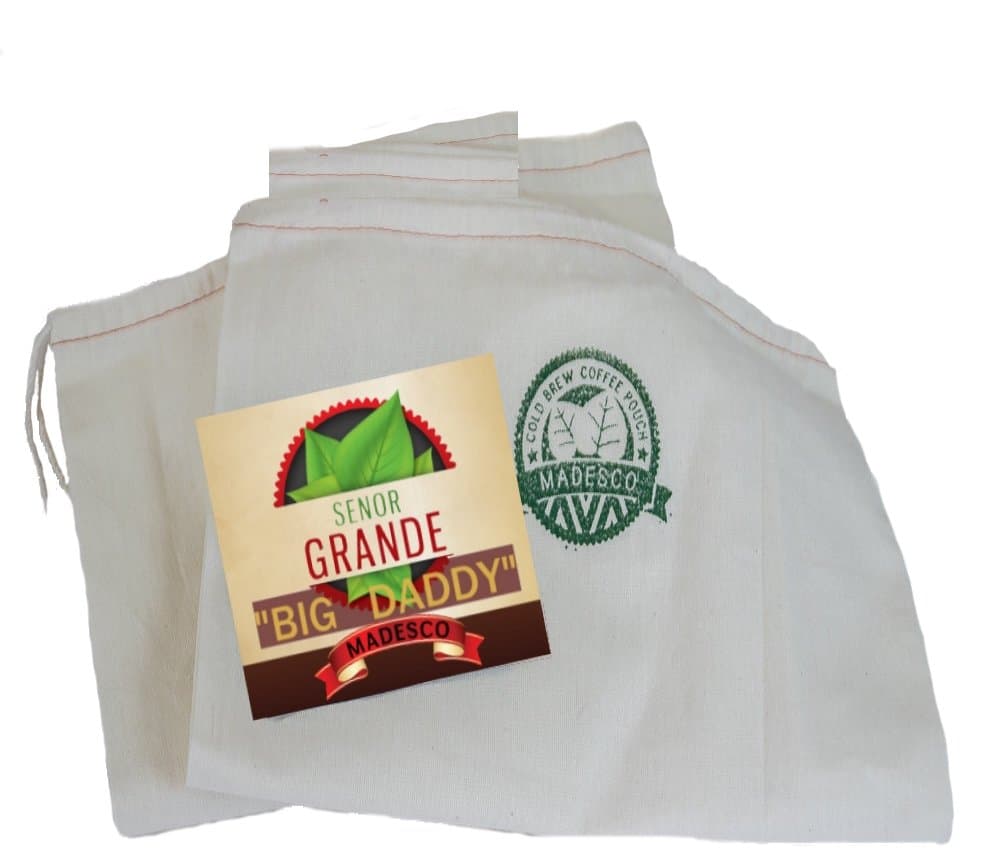 Madesco's LARGEST Commercial Cold Brew Coffee Filter "THE BIG DADDY" Restaurant Grade Cold Brew Coffee Filter (ONE - 5 GALLON 2/PLY FILTER) bucket/dispenser not included