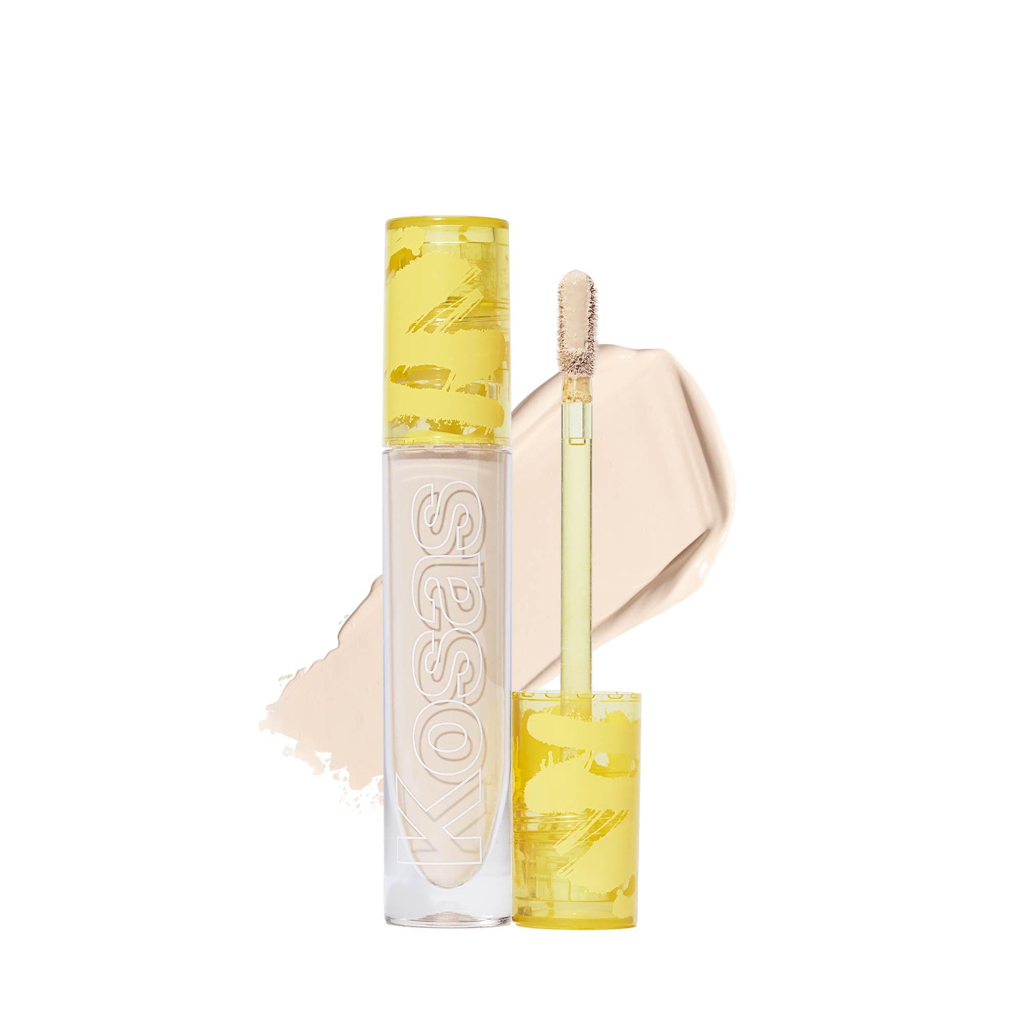 Kosas Revealer Concealer - Medium Coverage Makeup with Hyaluronic Acid, Conceals Dark Circles Under Eyes, Dark Spots and Blemishes + Brightens, Hydrates, Long-Lasting & Vegan, (Tone 2.3 N)